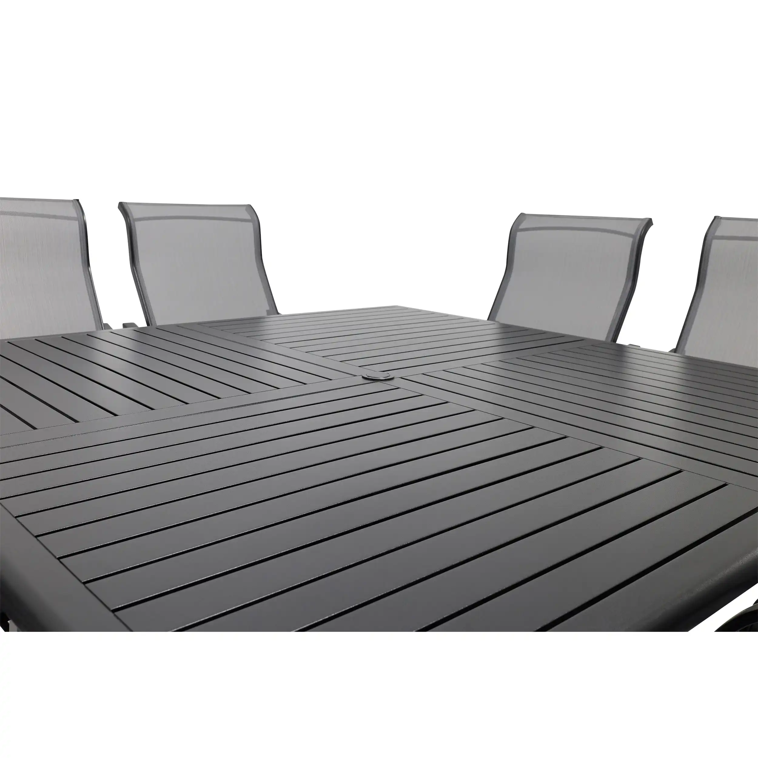 Coastline 9 Piece Black Square Dining Group - Image 9