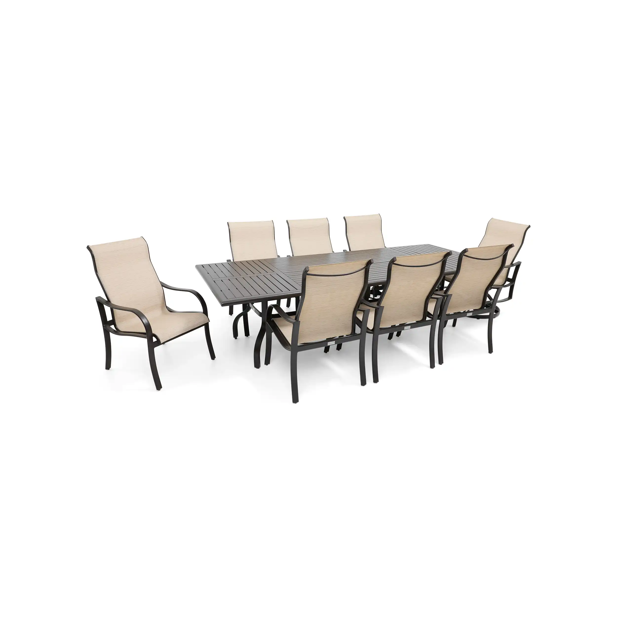 Coastline 9 Piece Scoria Dining Group W/ 44"x112" Rect. Table - Image 2