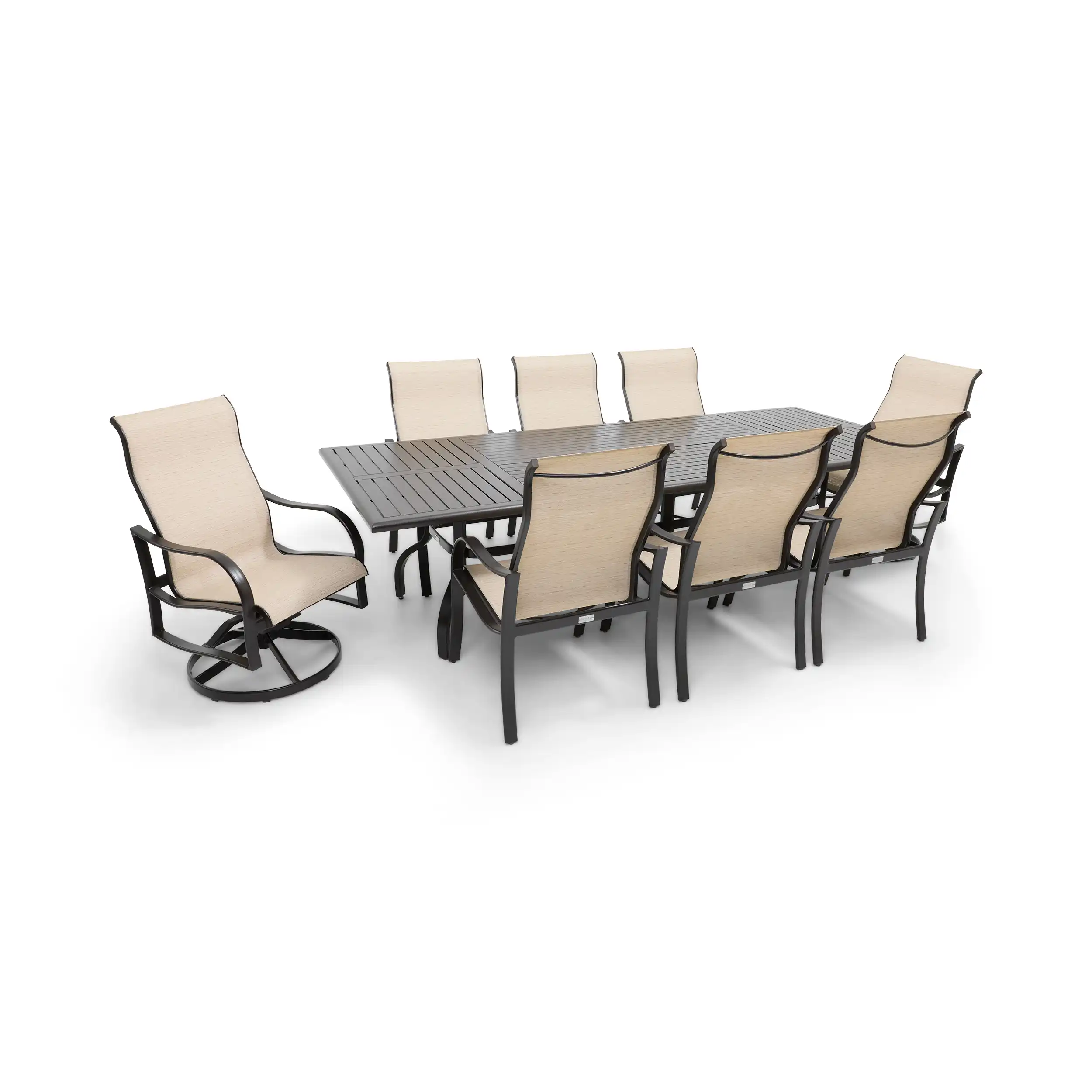 Coastline 9 Piece Scoria Dining Group W/ 44"x112" Rect. Table - Image 4