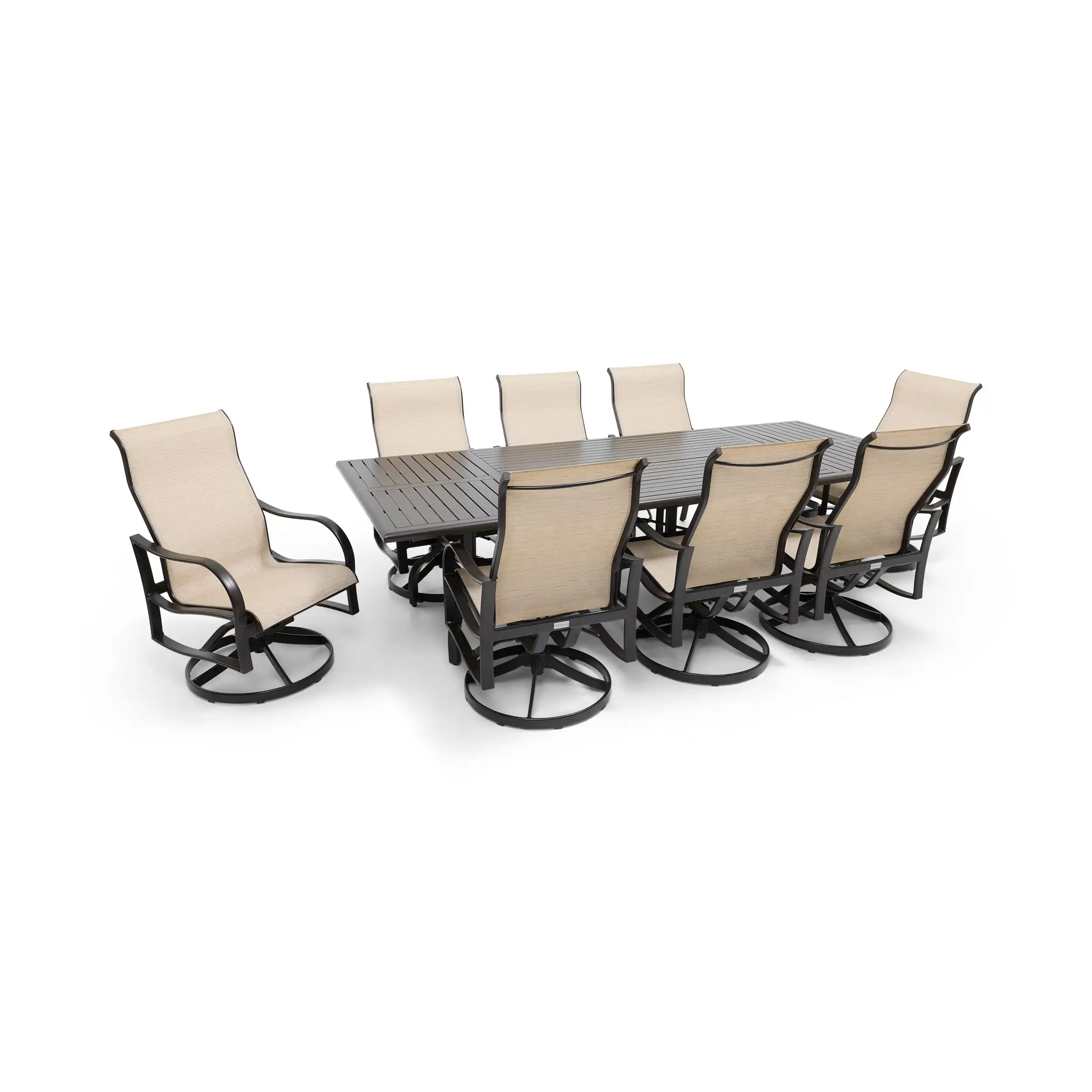 Coastline 9 Piece Scoria Dining Group W/ 44"x112" Rect. Table - Image 6