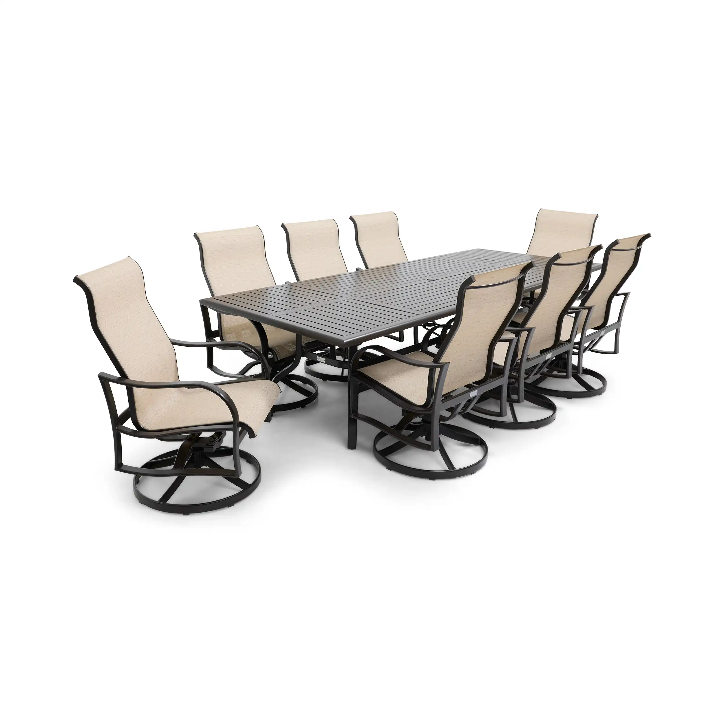 Coastline 9 Piece Scoria Dining Group W/ 44"x112" Rect. Table - Image 7