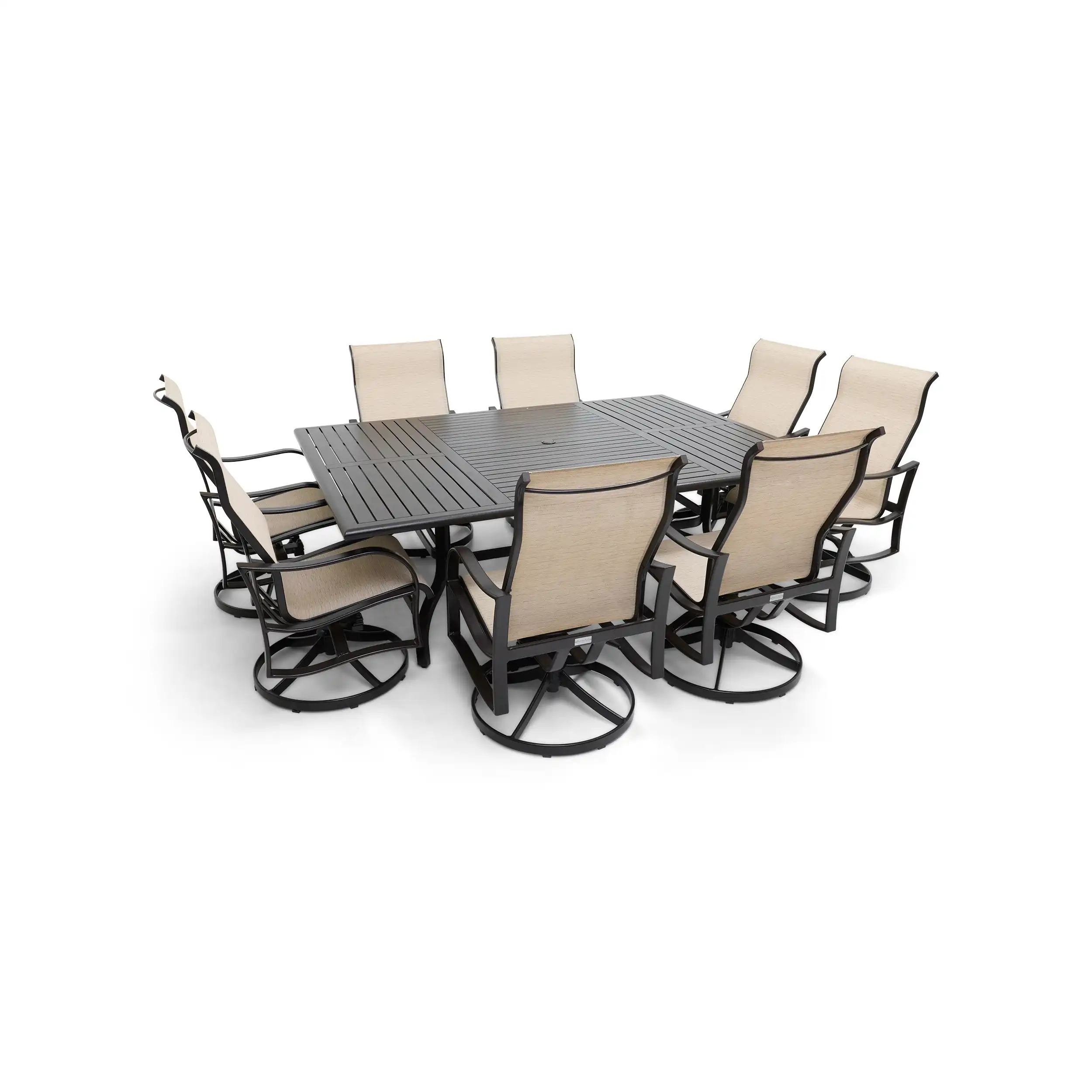Coastline 9 Piece Scoria Dining Group W/ 60"x84" Rect. Table - Image 6