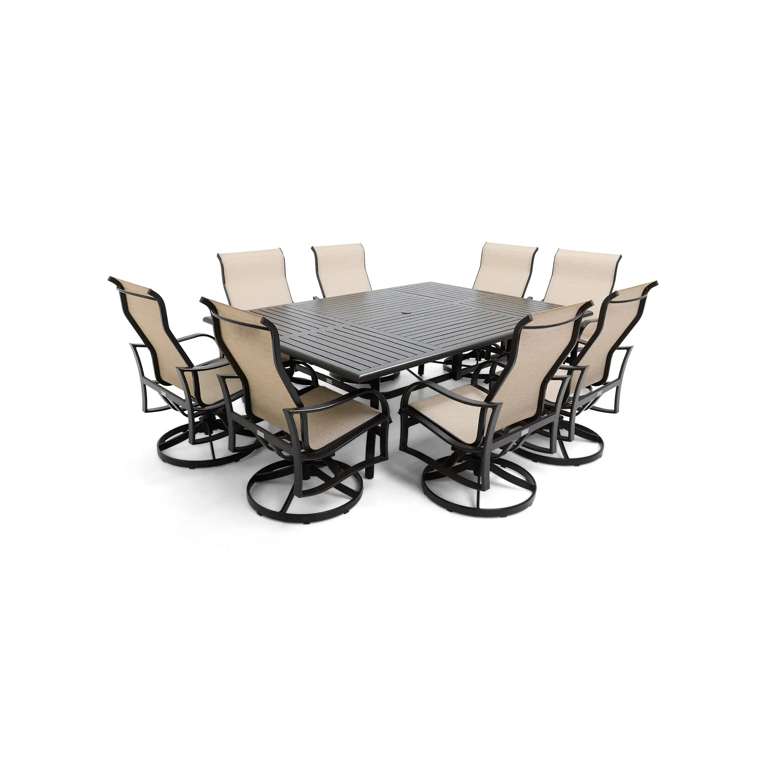 Coastline 9 Piece Scoria Dining Group W/ 60"x84" Rect. Table - Image 7