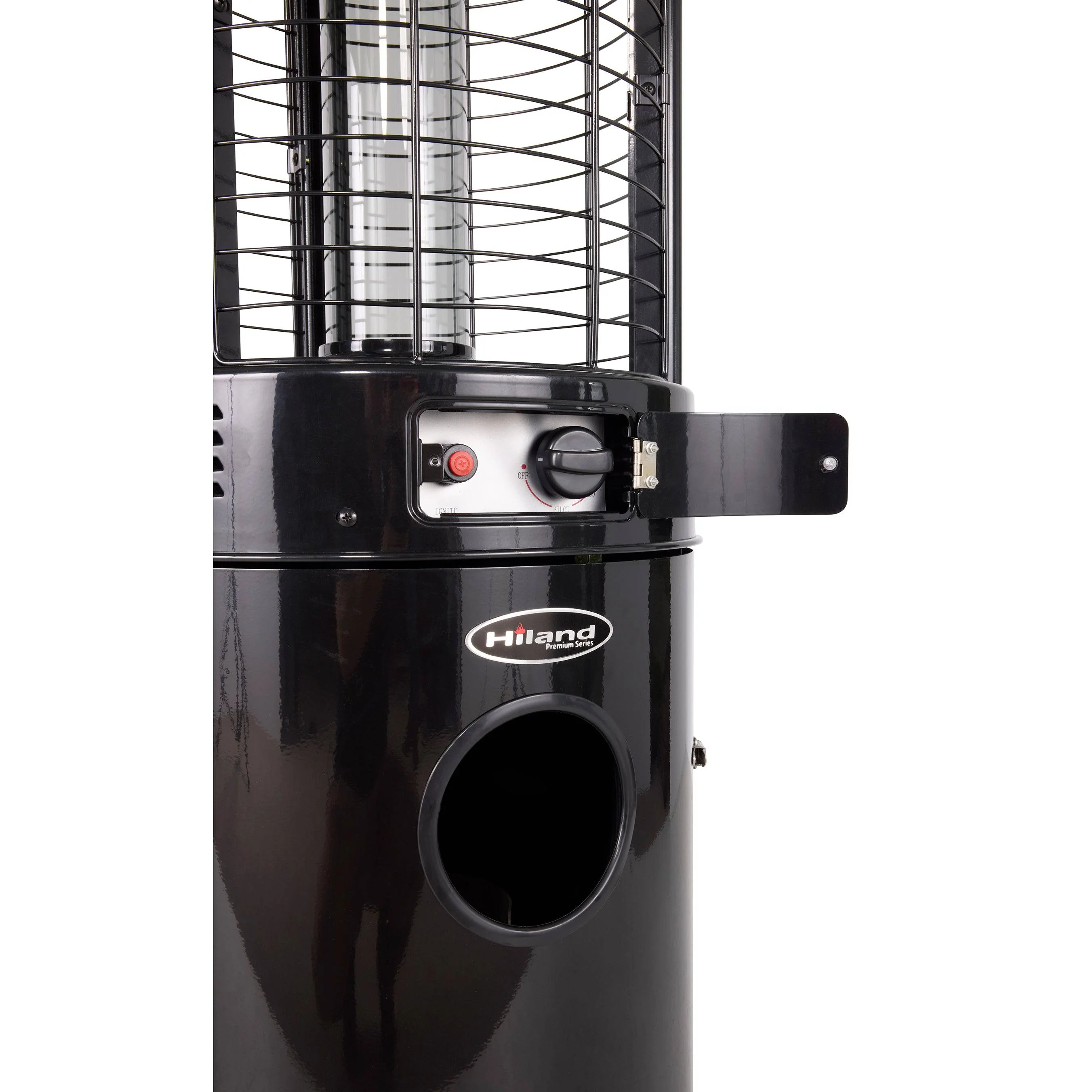Commercial Round Glass Tube 40K BTU Patio Heater- Black - Image 10
