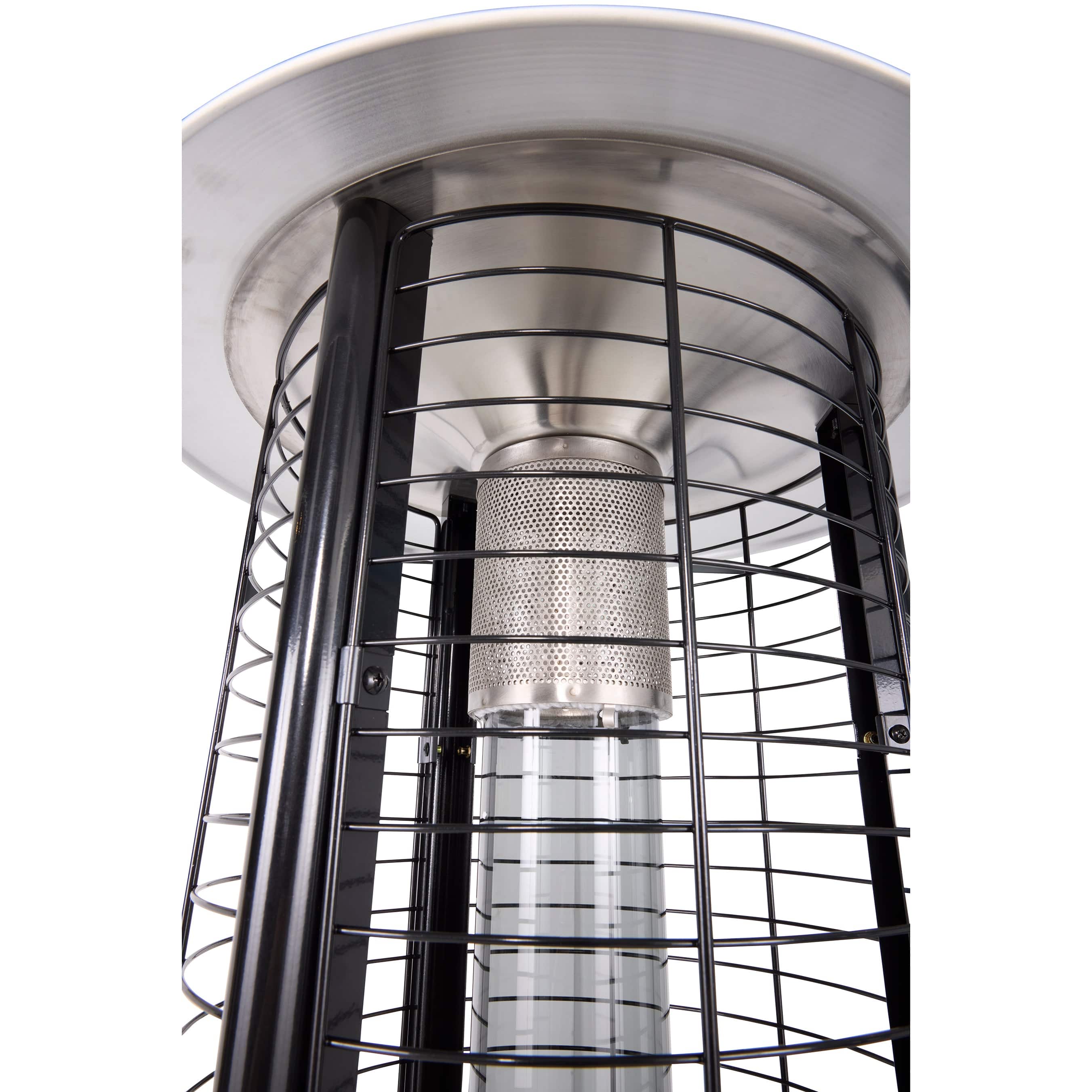 Commercial Round Glass Tube 40K BTU Patio Heater- Black - Image 8