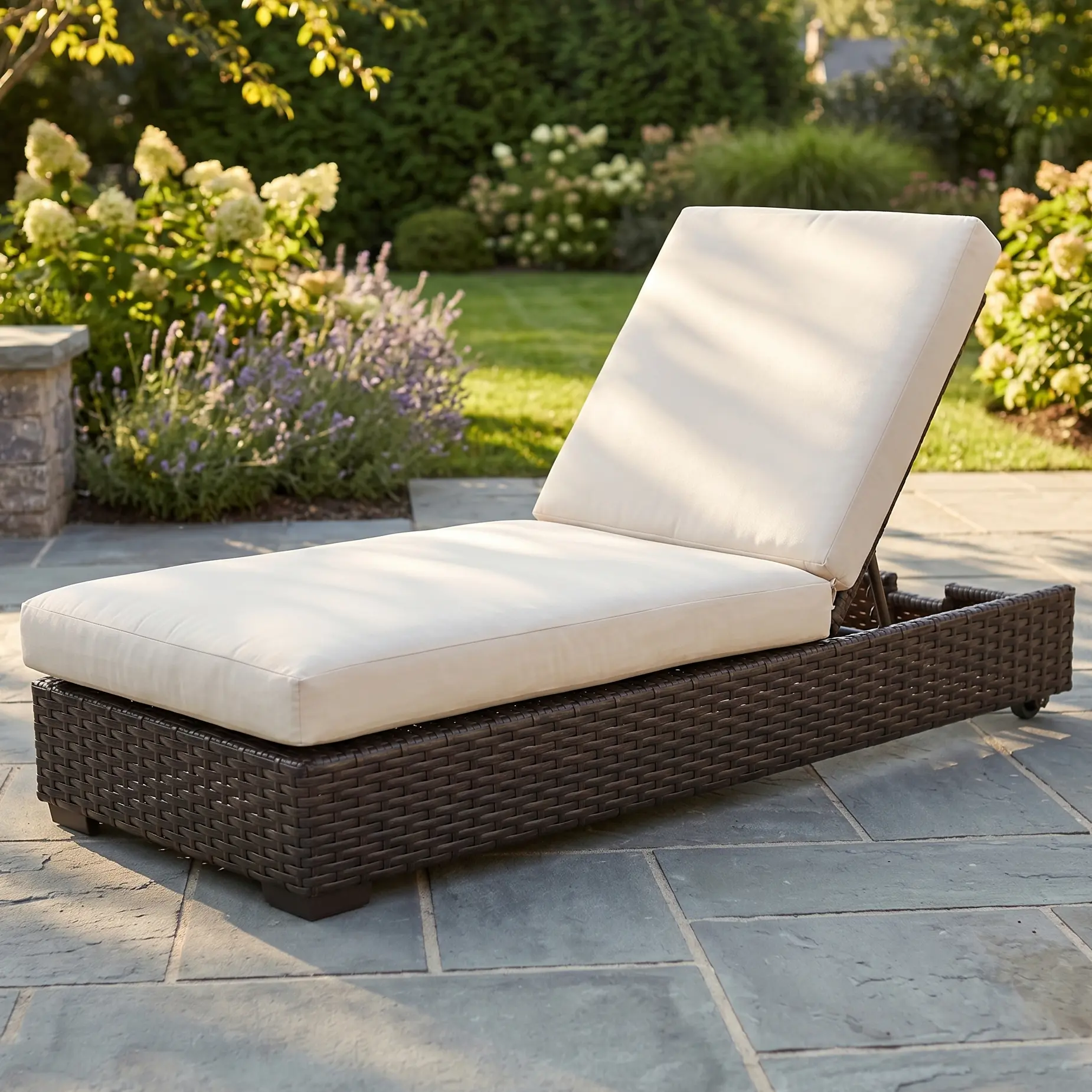 Contempo Woven Chaise Lounge W/ Cushion