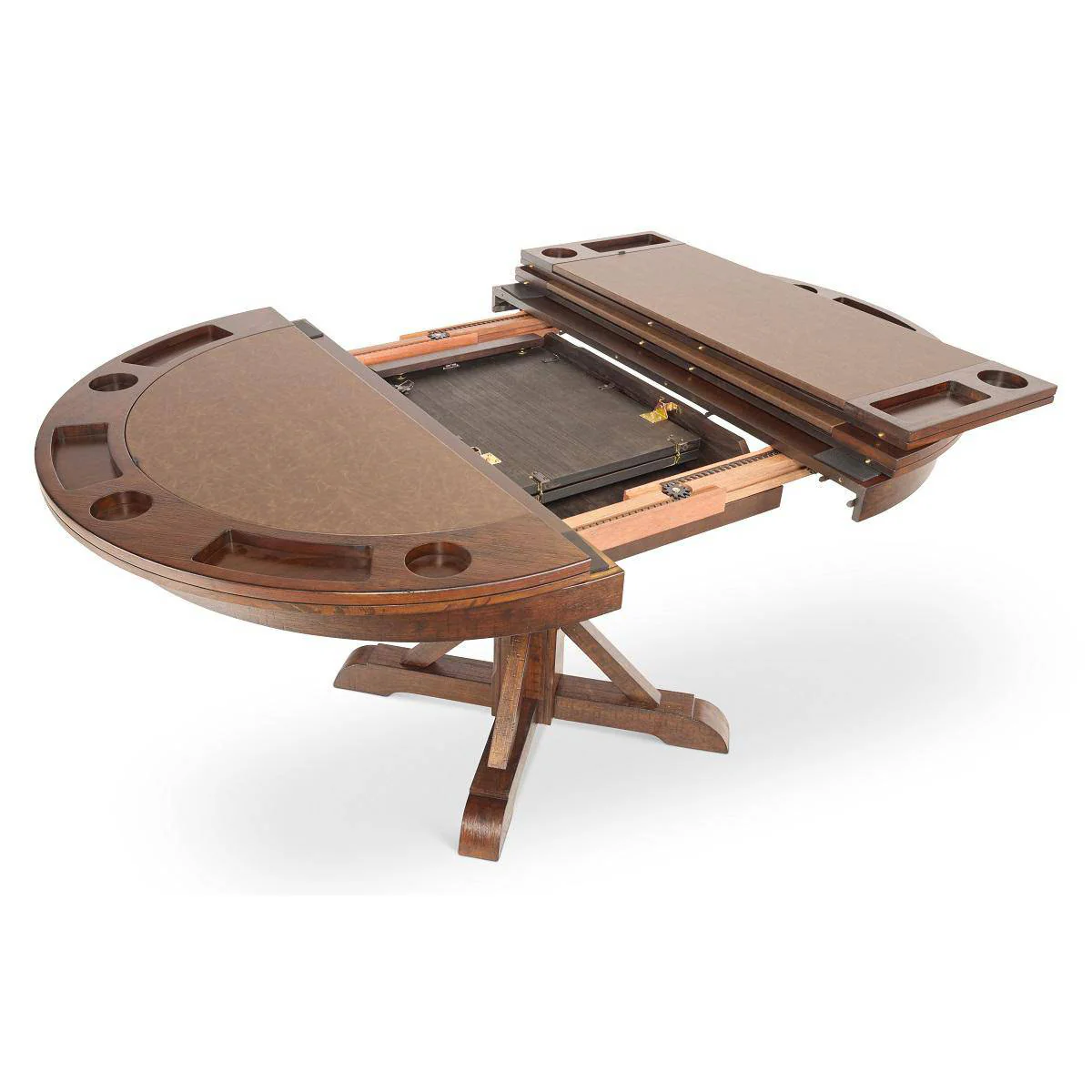 Cumberland 7 Piece Extending Oval Poker Table Set - Image 5