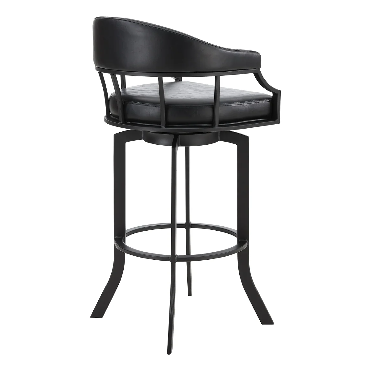 Eastpoint Swivel 26" Counter Stool - Black/Black - Image 3