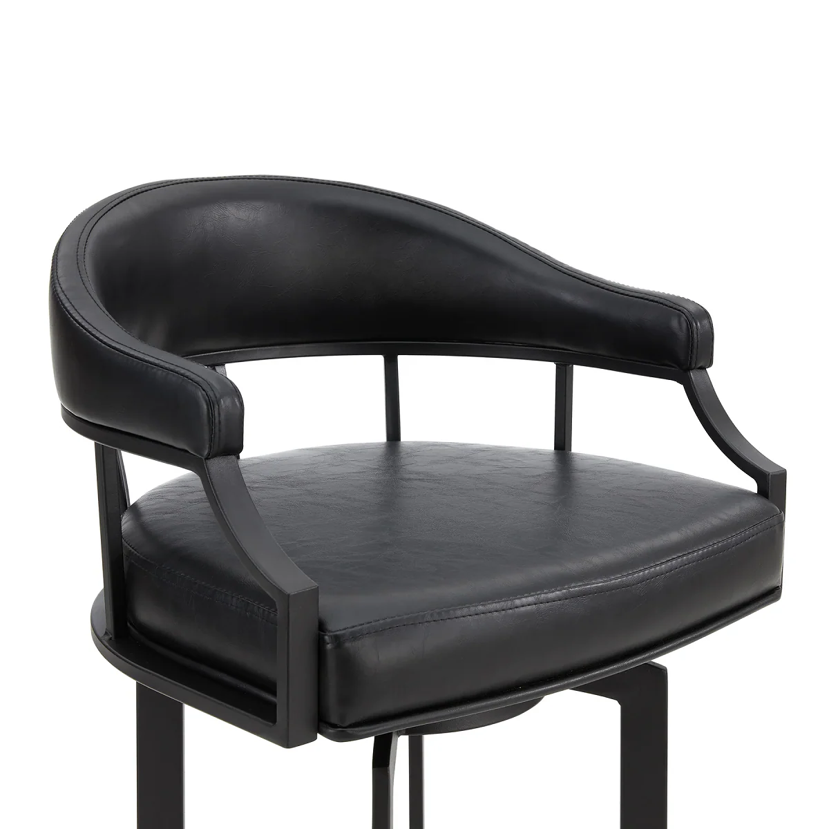 Eastpoint Swivel 26" Counter Stool - Black/Black - Image 4