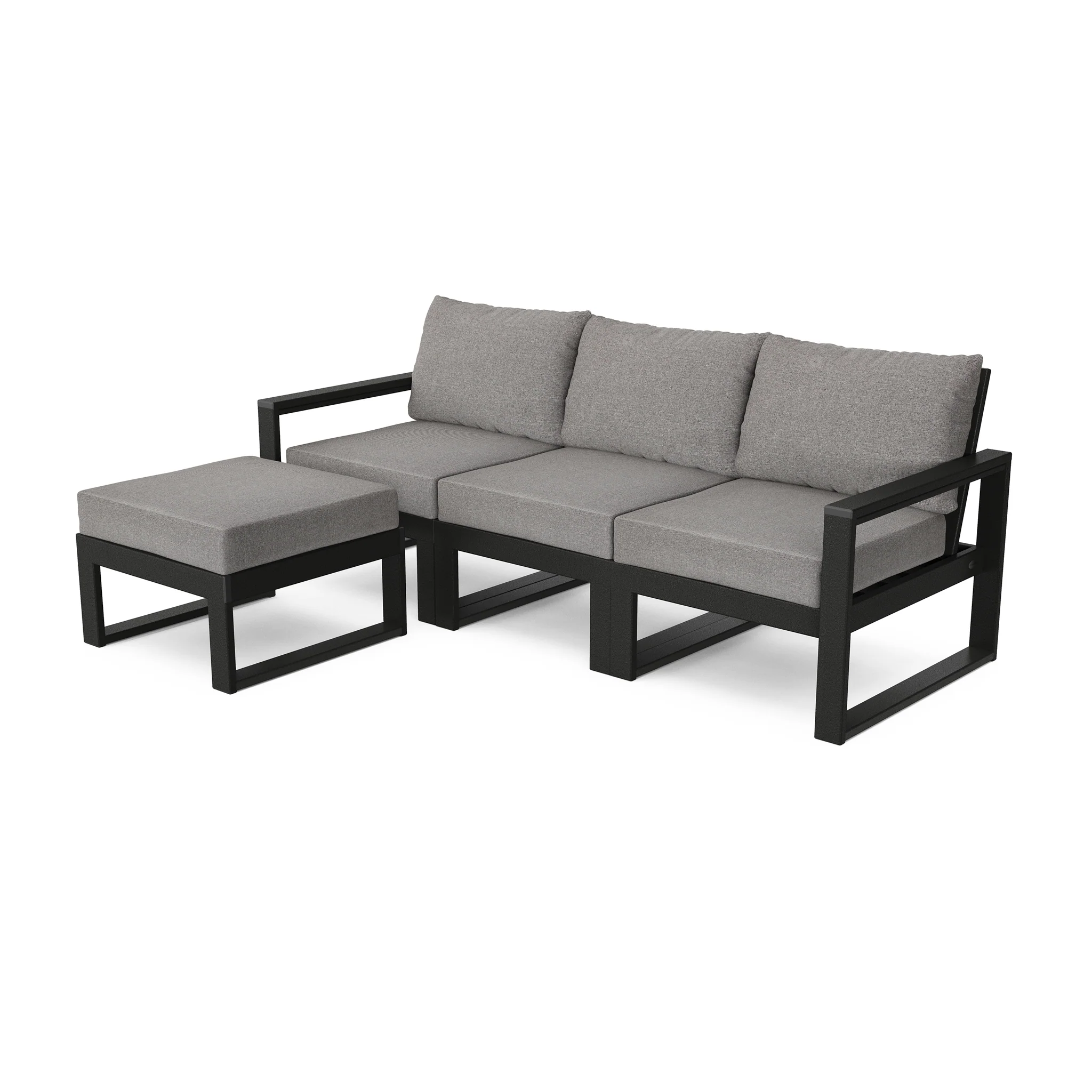 Edge 4 Piece Modular Seating Set W/ Ottoman - Image 4