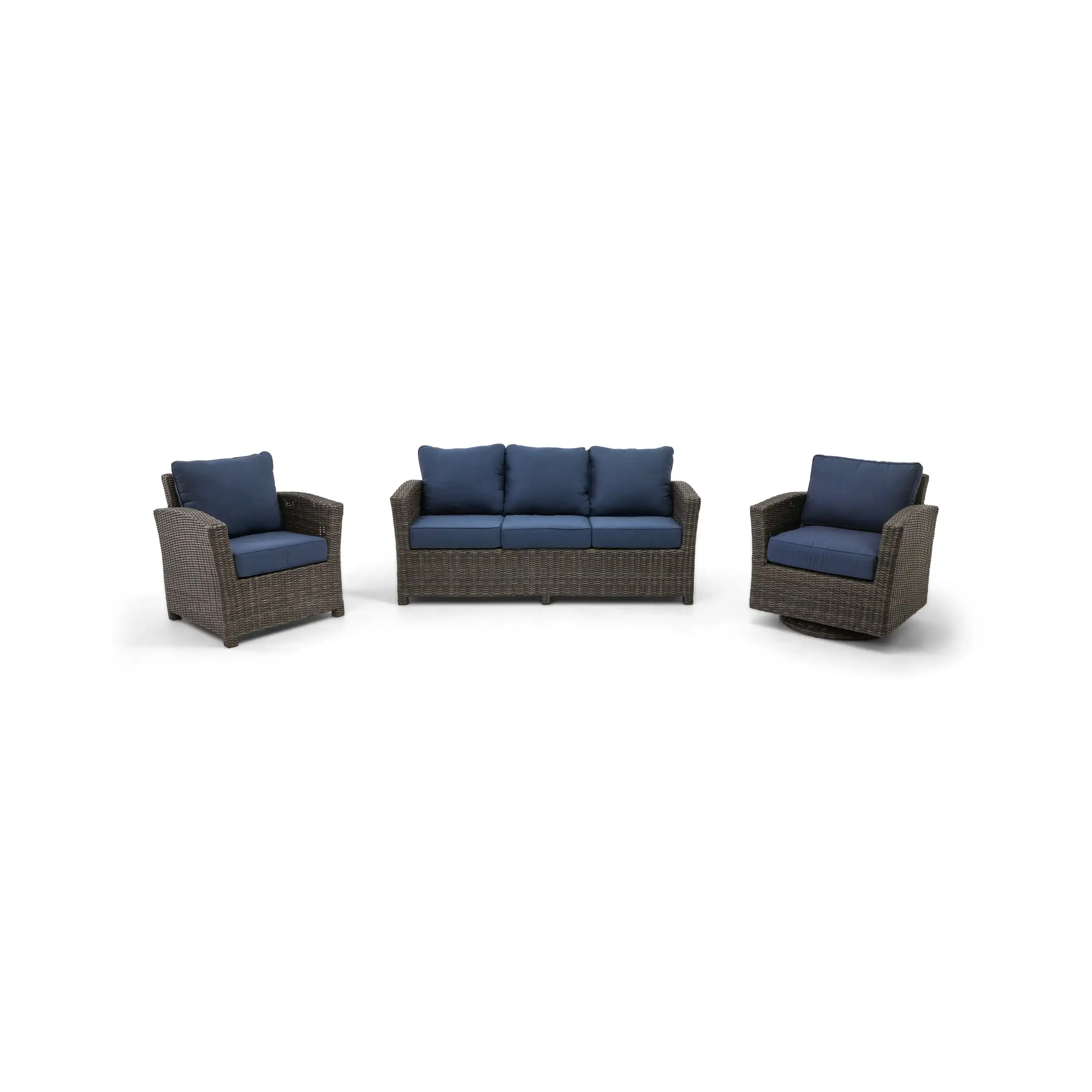 Ellis 3 Piece Sofa Group - Indigo Acrylic - Image 2