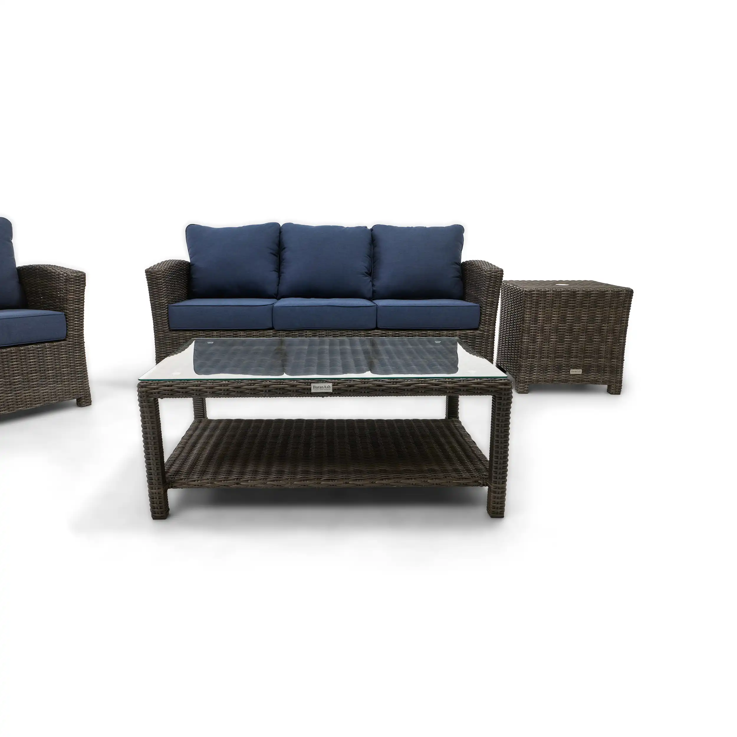 Ellis 5 Piece Sofa Chat Group - Indigo Acrylic - Image 3
