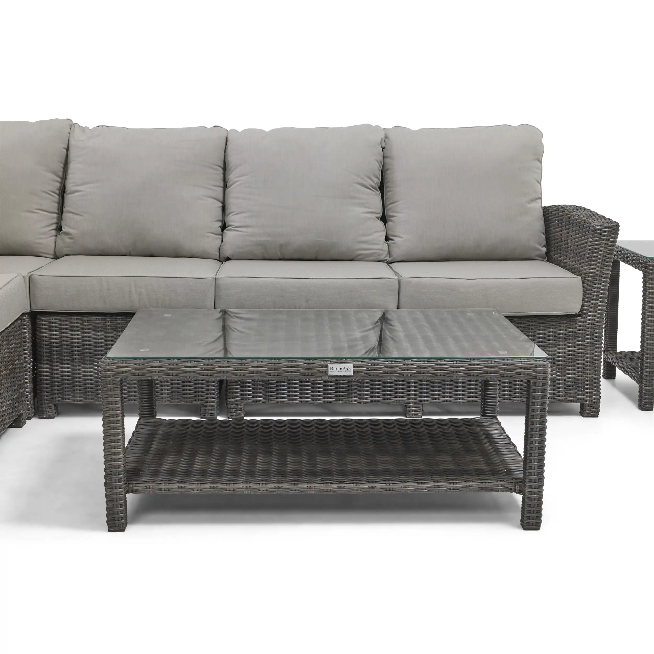 Ellis 6 Piece Sectional Chat Group - Dove Acrylic - Image 3