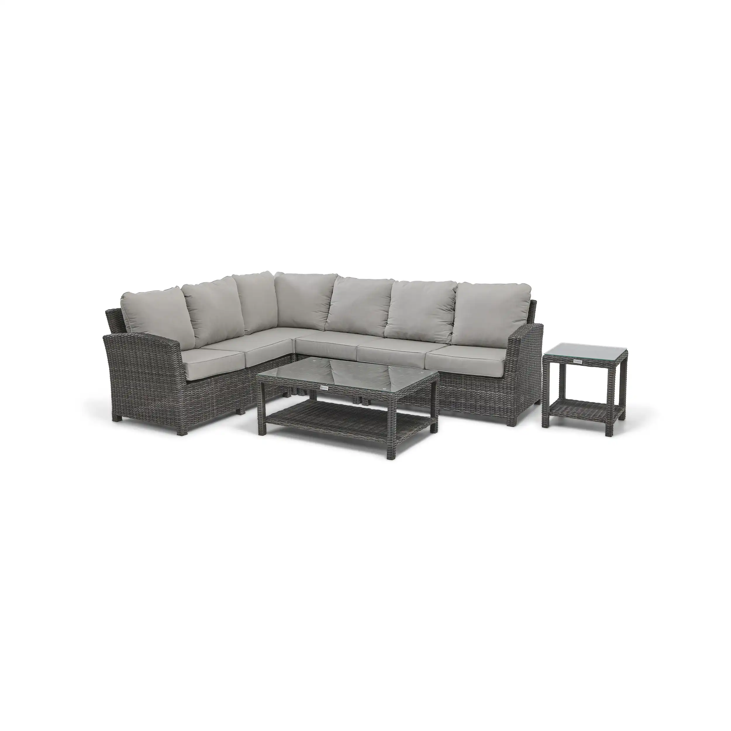 Ellis 6 Piece Sectional Chat Group - Dove Acrylic - Image 4