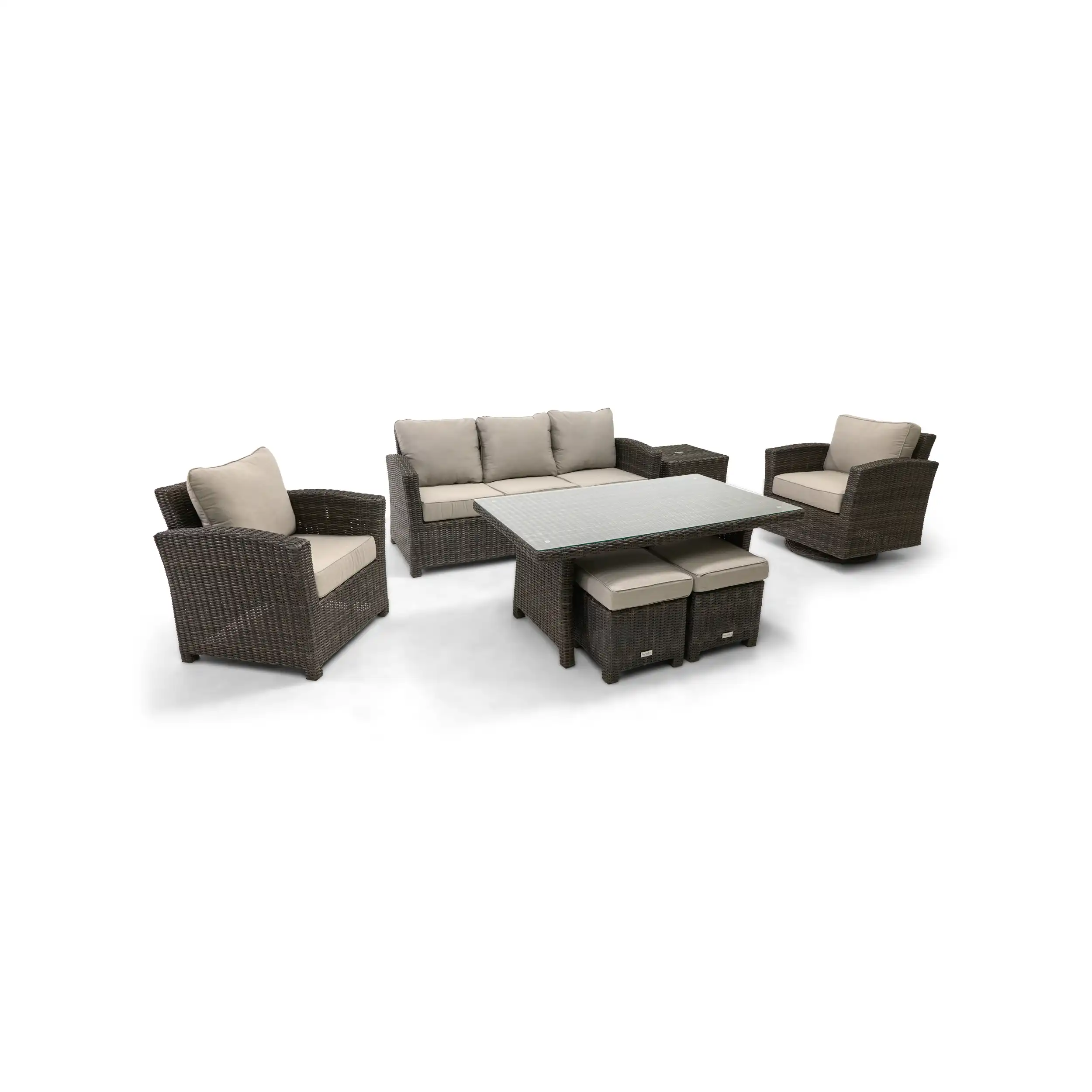 Ellis 7 Piece Sofa Conversation Group - Dove Acrylic - Image 3