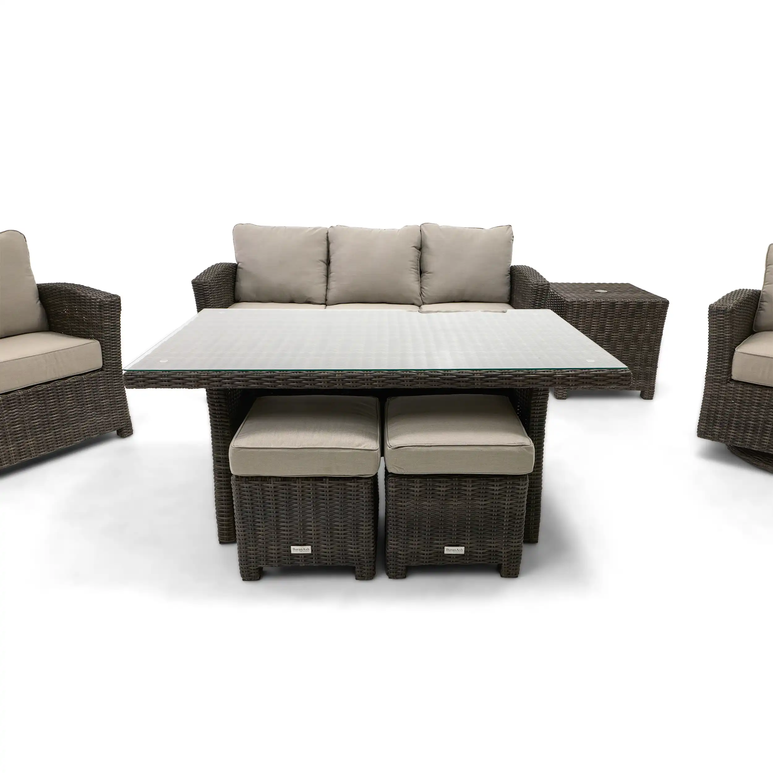 Ellis 7 Piece Sofa Conversation Group - Dove Acrylic - Image 4