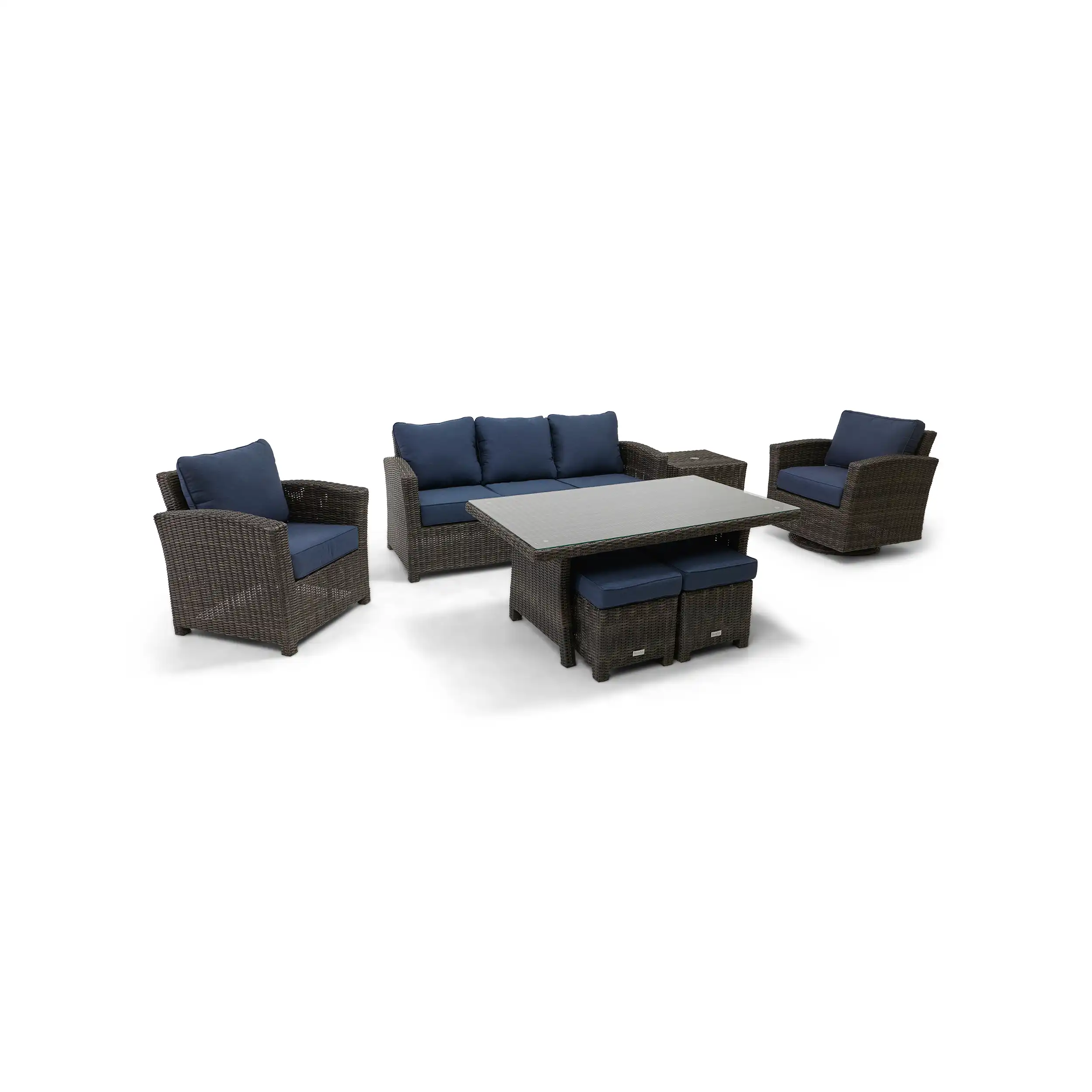 Ellis 7 Piece Sofa Conversation Group - Indigo Acrylic - Image 3