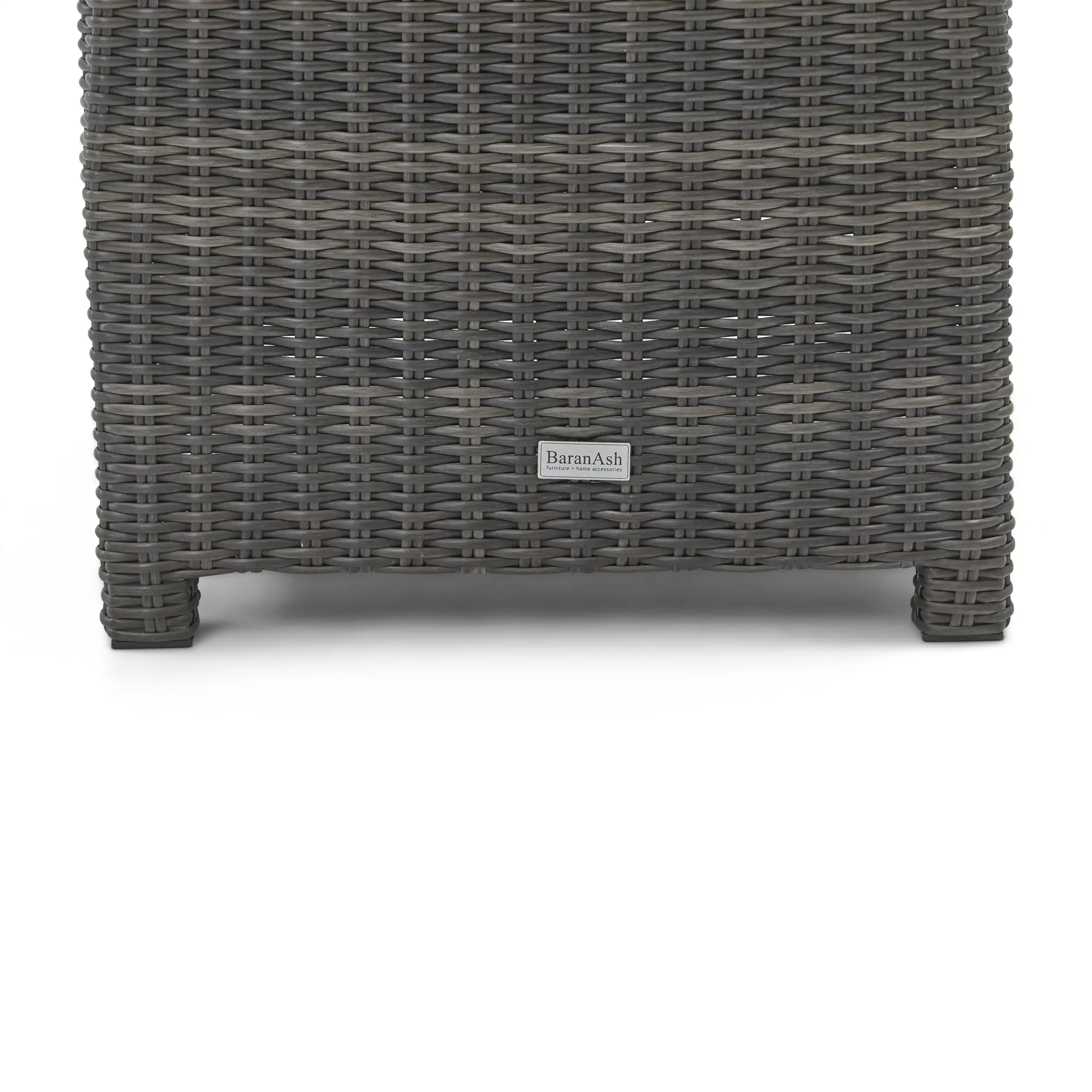 Ellis 7 Piece Sectional Firepit Chat Group - Dove Acrylic - Image 10