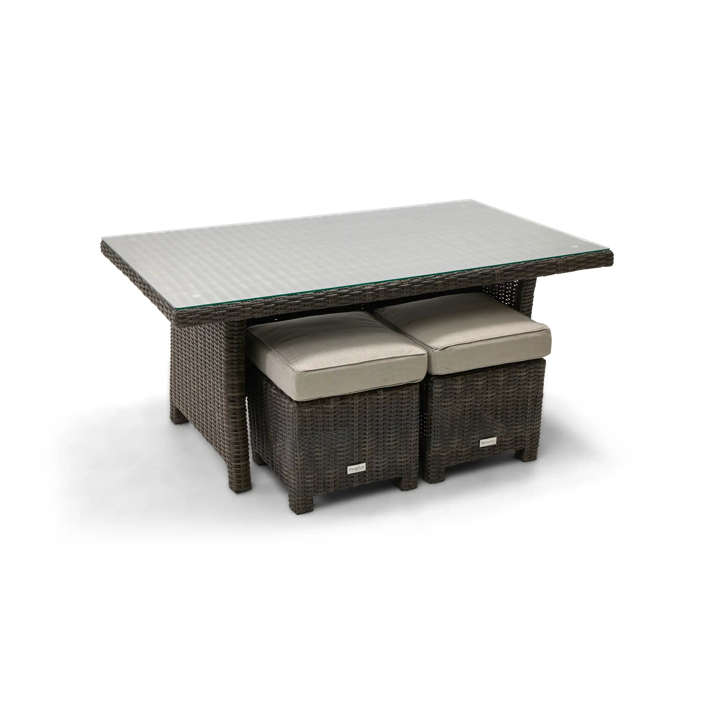 Ellis 7 Piece Sectional Chat Group - Dove Acrylic - Image 12