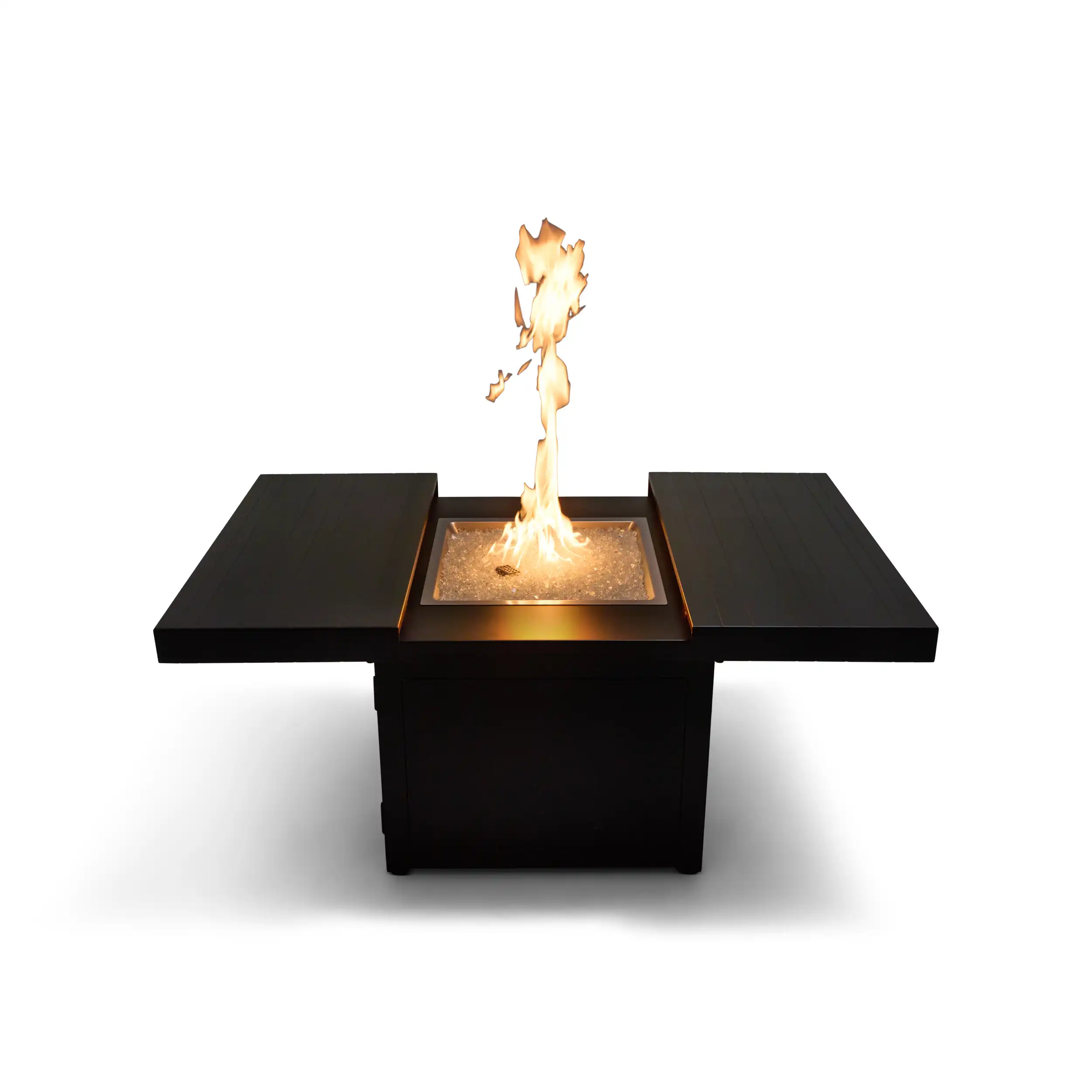 34" Square Black Firepit/Coffee Table - Image 3