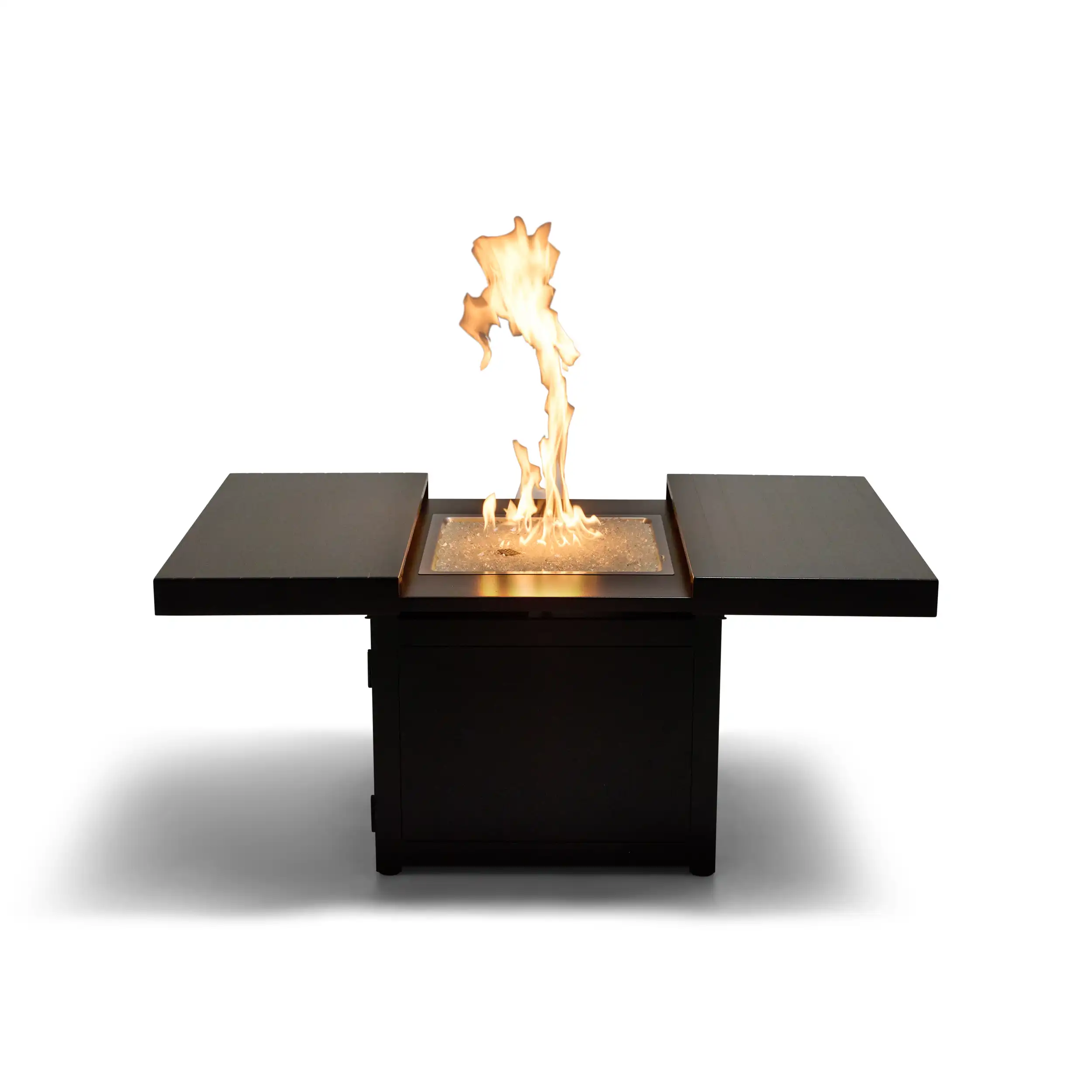 34" Square Brown Firepit/Coffee Table - Image 3