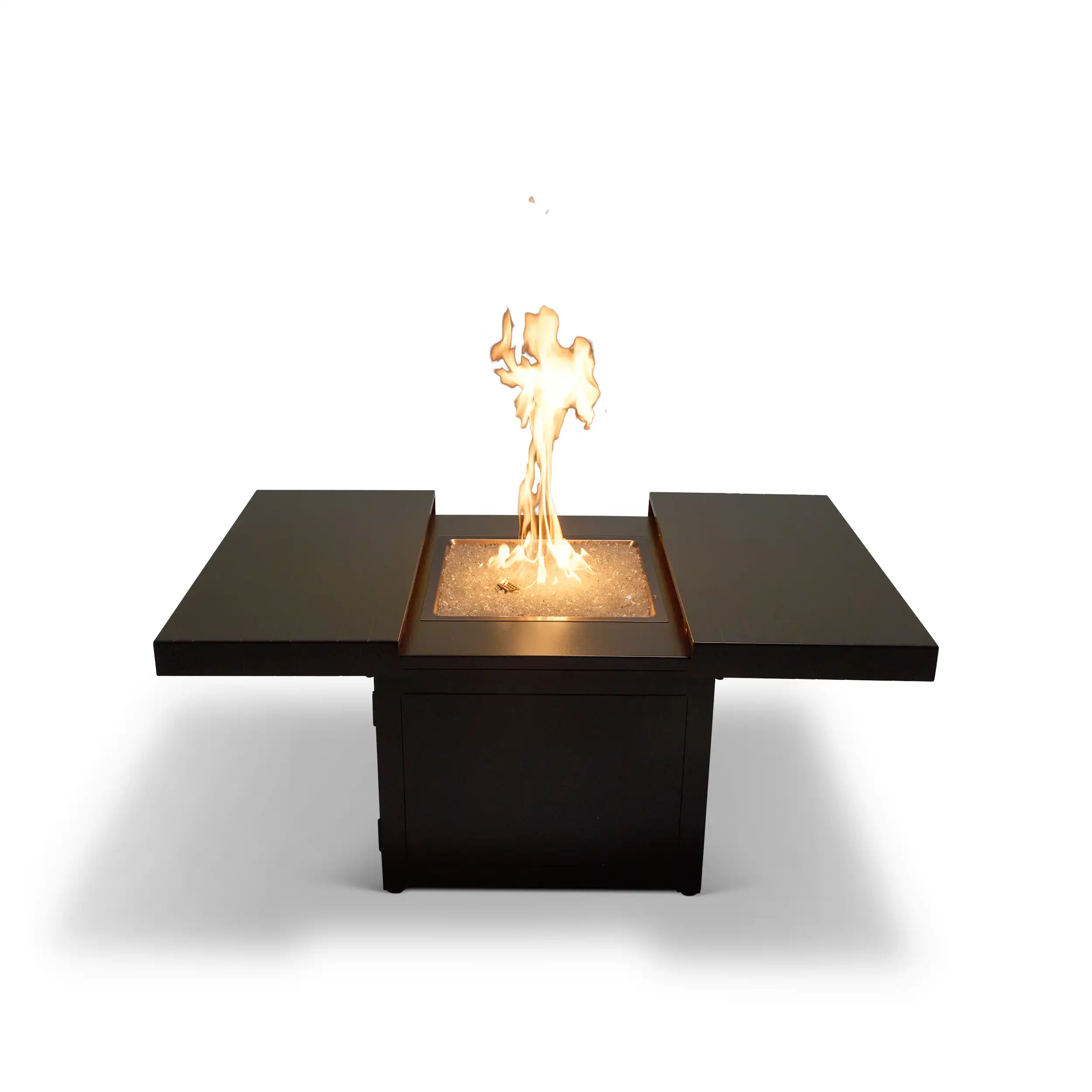34" Square Brown Firepit/Coffee Table - Image 4