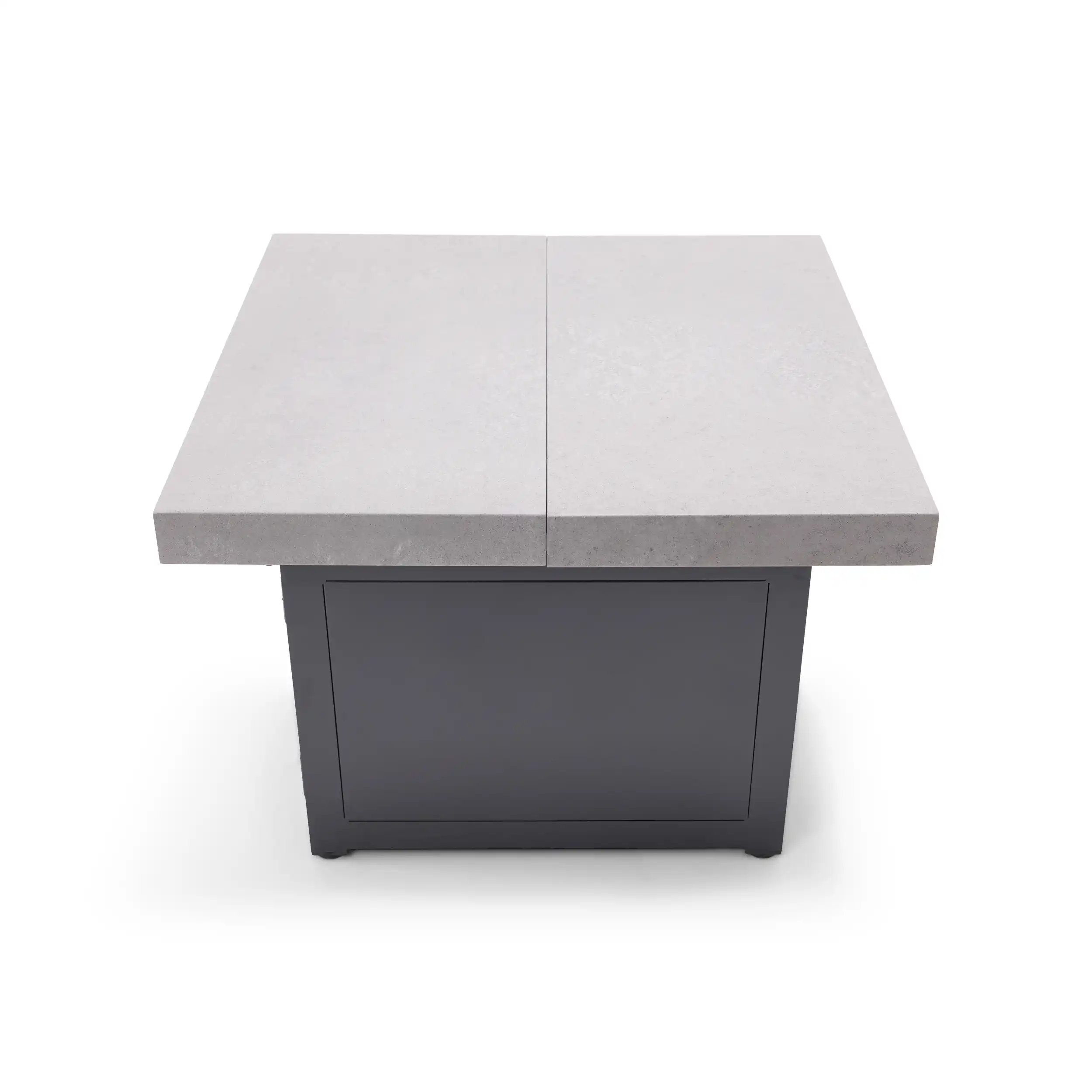 34" Square Concrete Black Firepit/Coffee Table - Image 9
