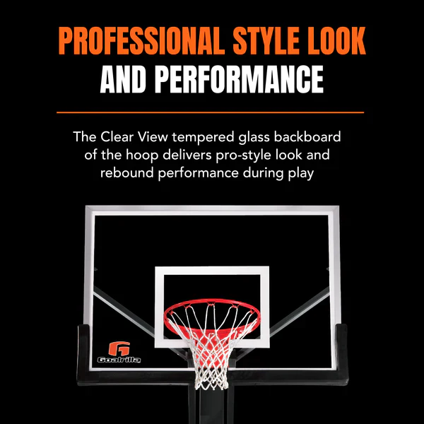 Goalrilla Clear View 54 System W/ Universal Pole Pad & Backboard Pad - Image 5
