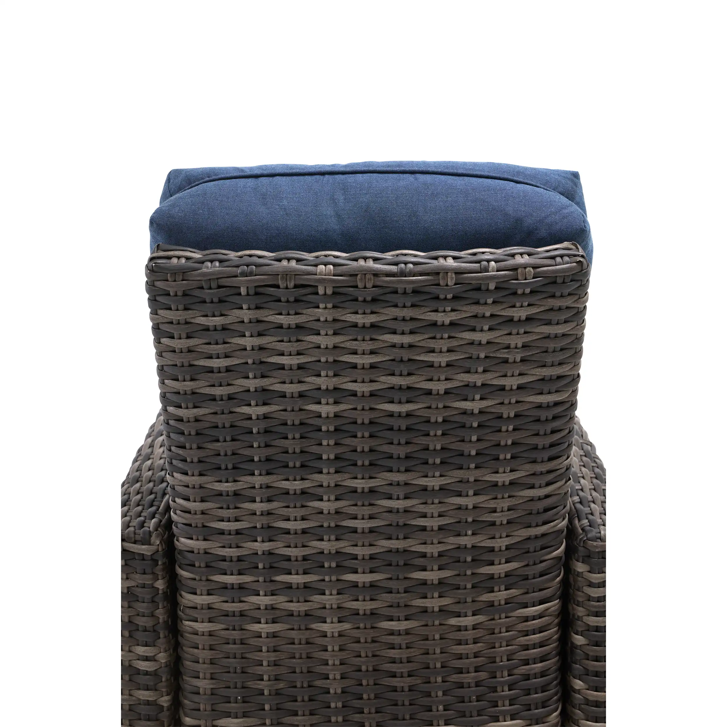 Grey Kampala 5 Piece Sofa Chat Group - Lifeguard Lapis Indigo - Image 18