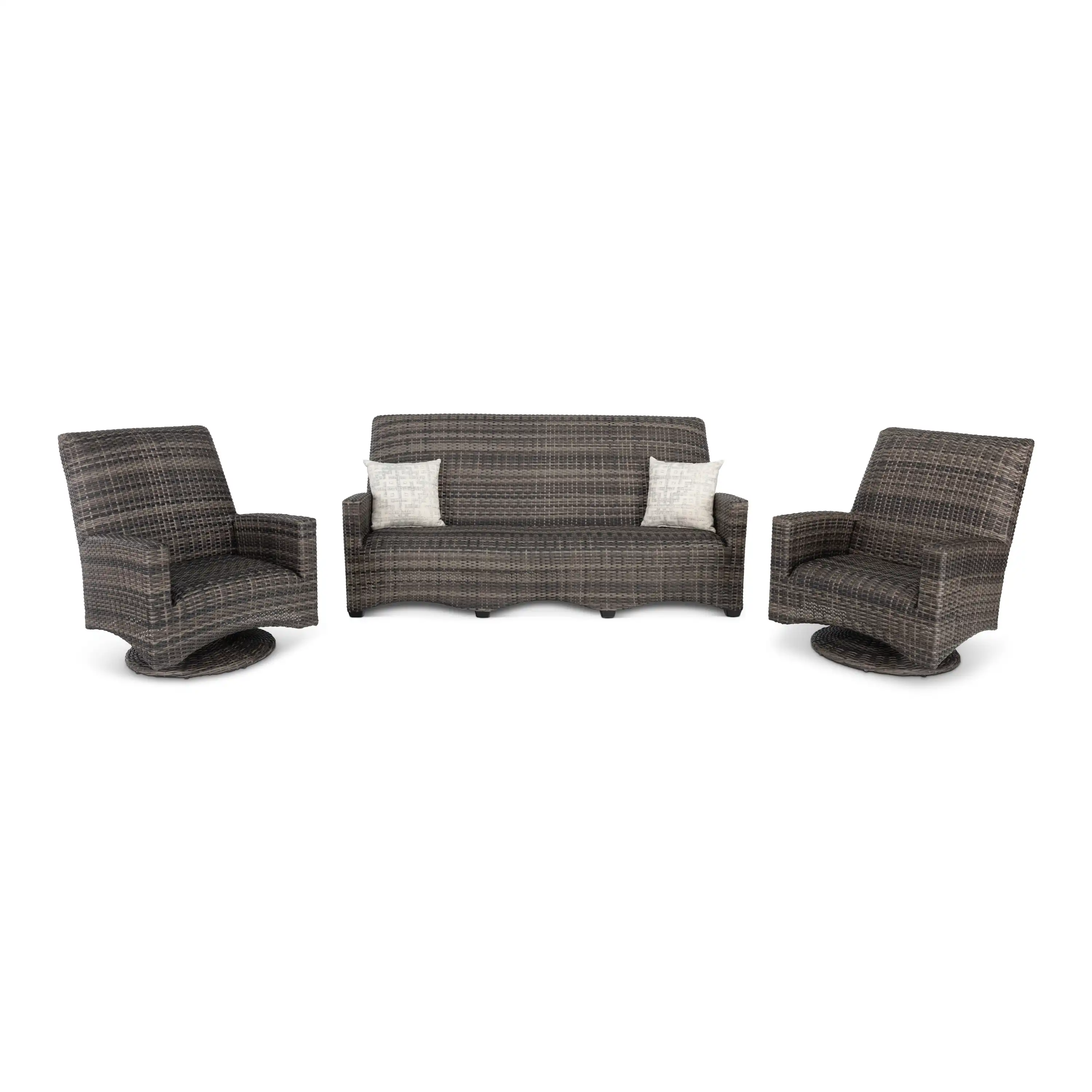 Grey Kampala 3 Piece QDF Sofa Group - Image 3