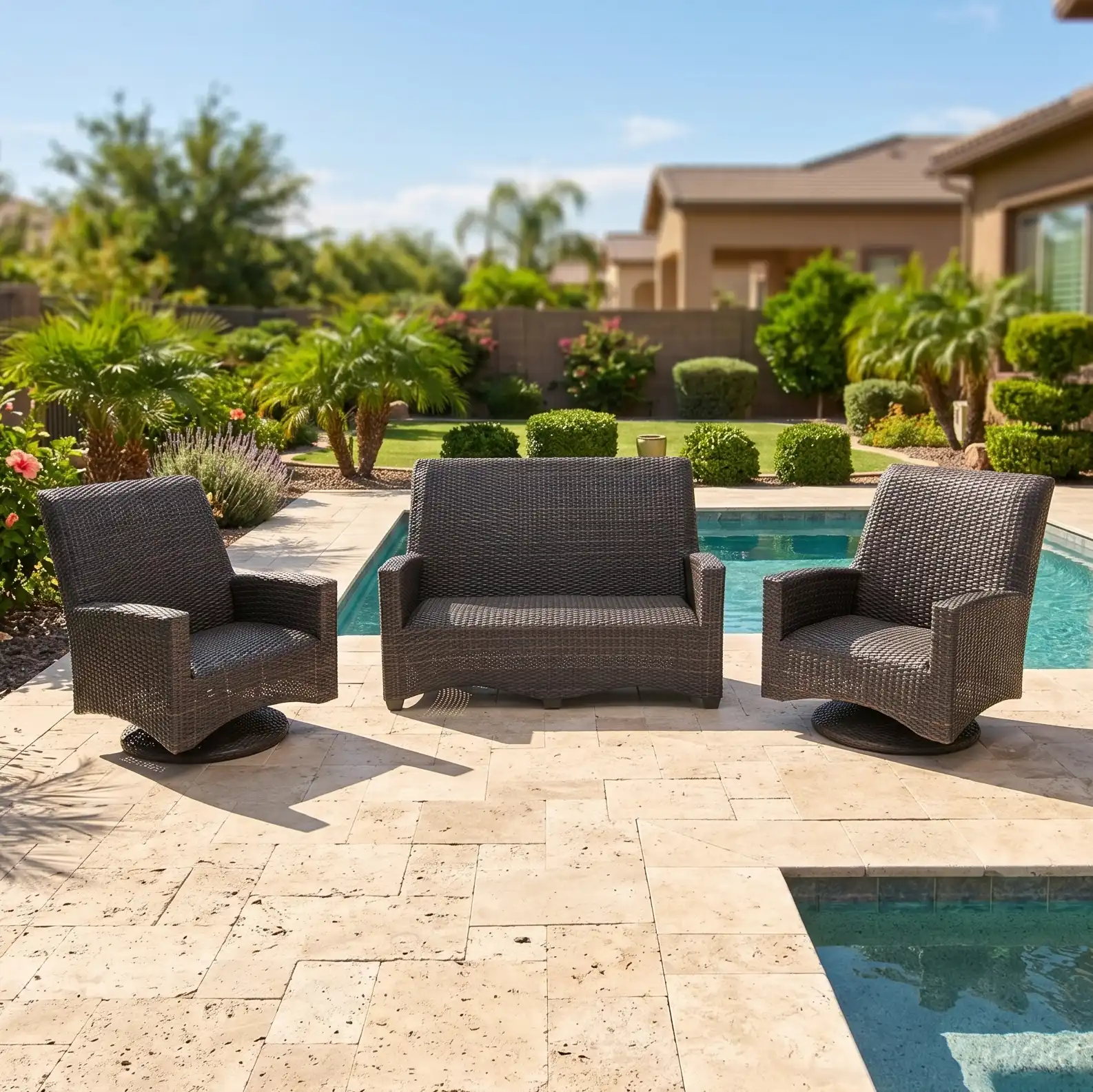 Kampala 3 Piece QDF Loveseat Group