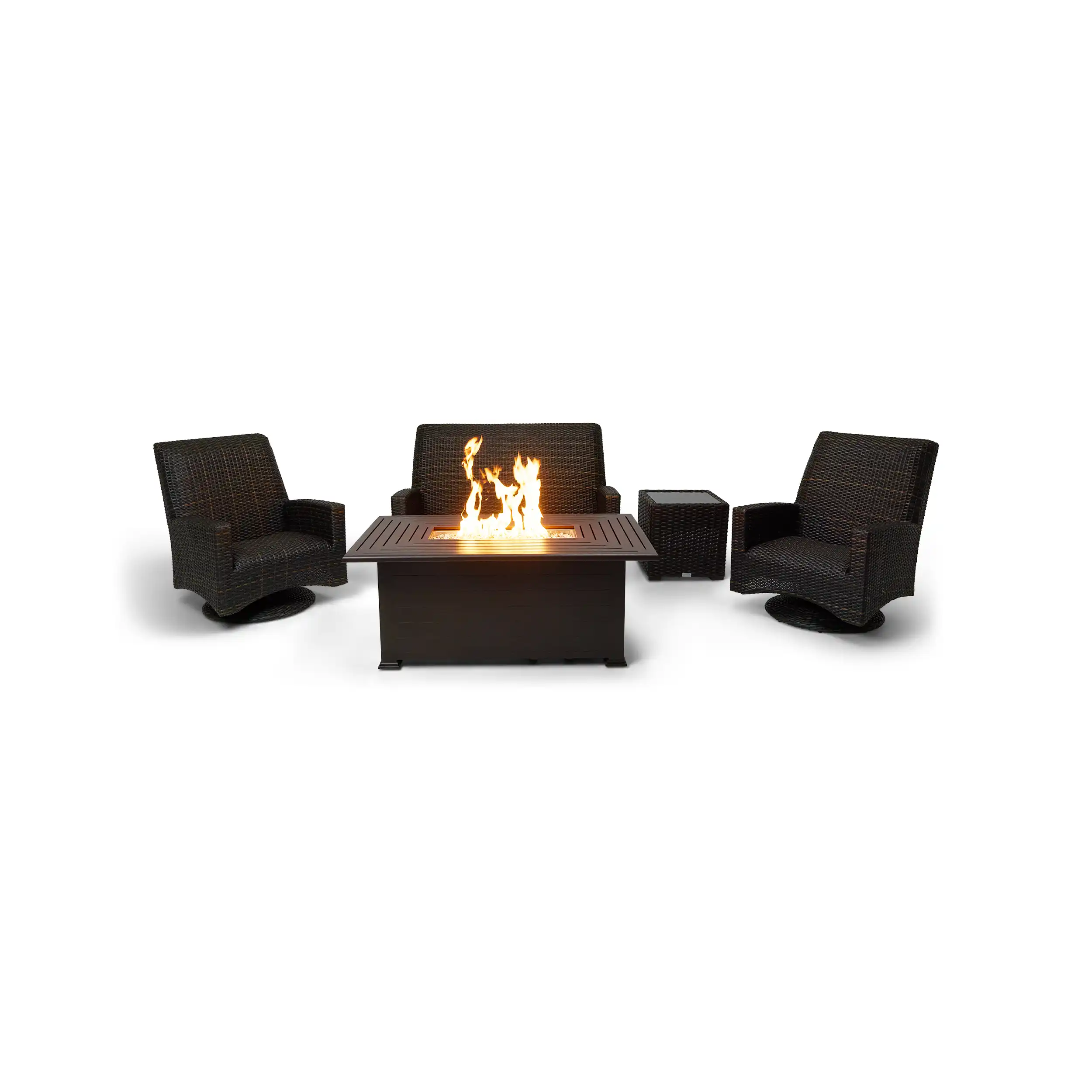 Kampala 5 Piece QDF Loveseat Firepit Chat Group - Image 6