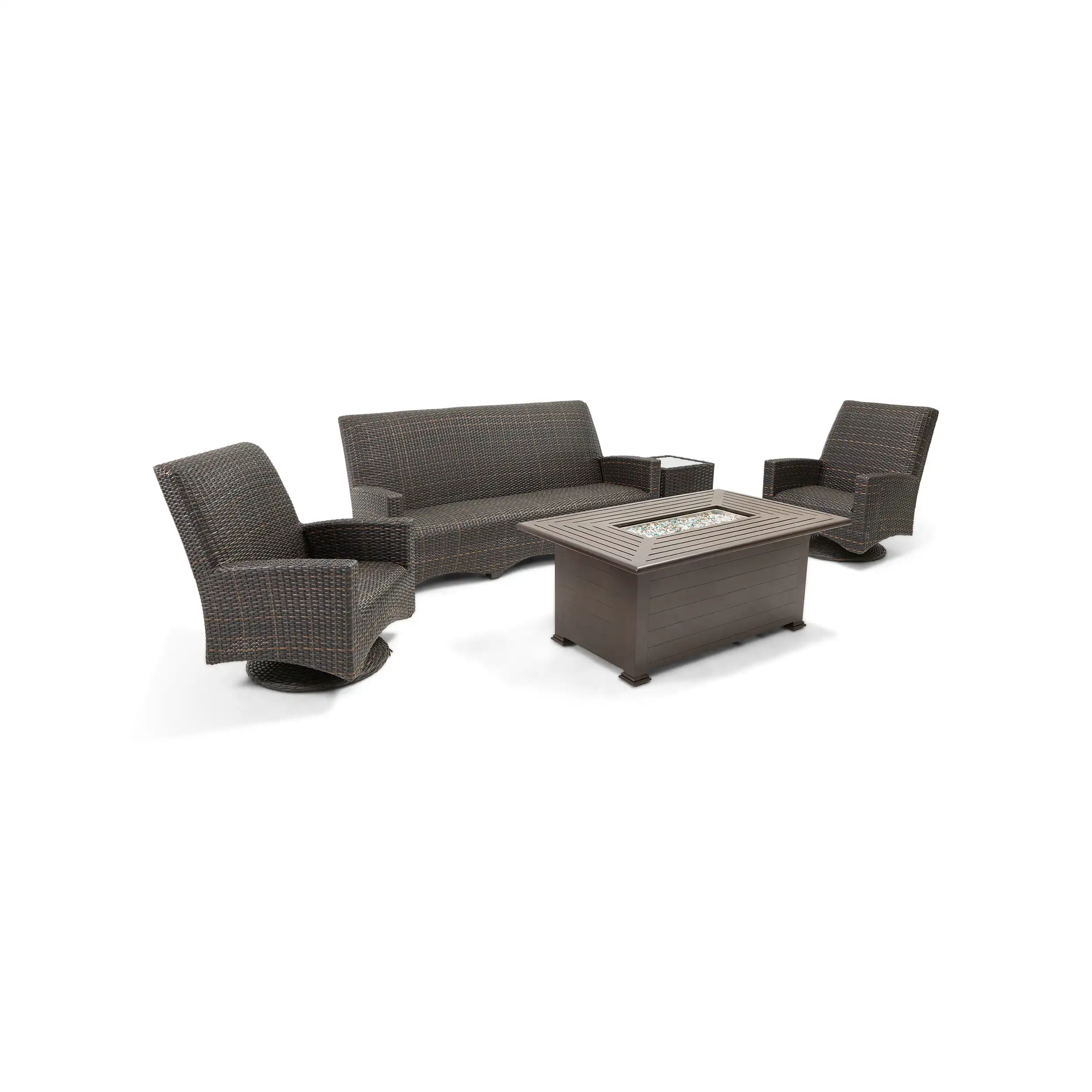 Kampala 5 Piece QDF Sofa Firepit Chat Group - Image 4