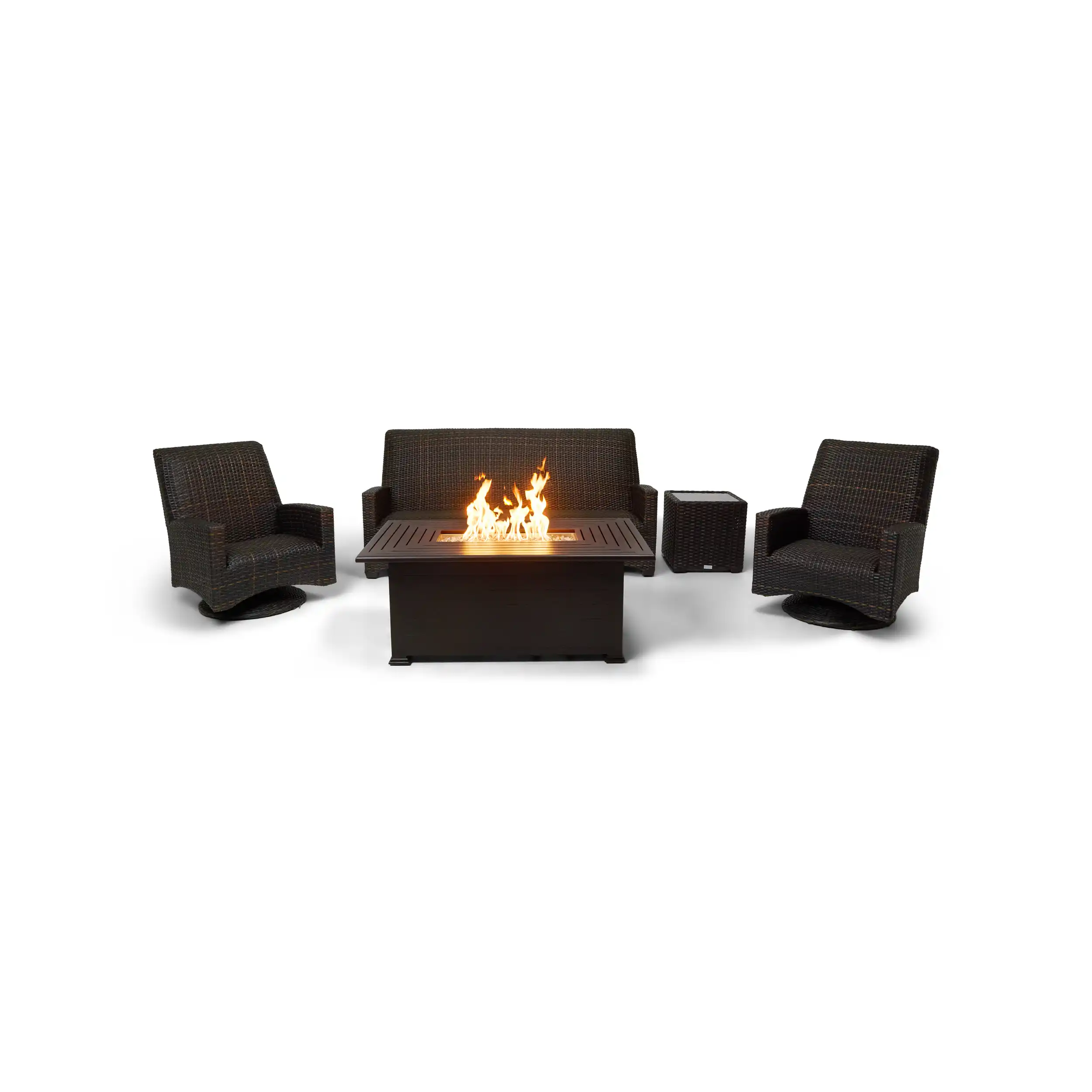 Kampala 5 Piece QDF Sofa Firepit Chat Group - Image 5