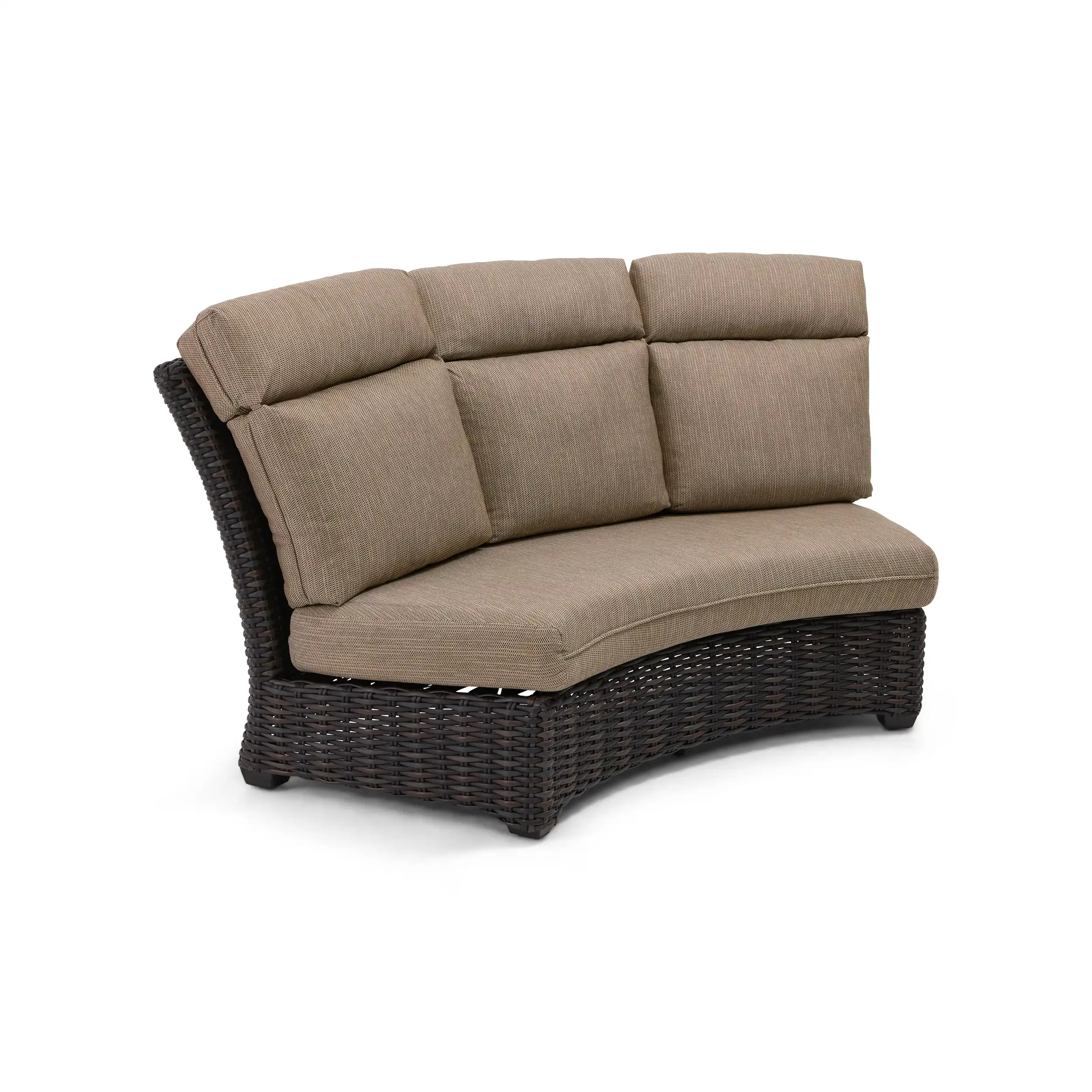 Kampala 4 Piece Curved Sectional Group - Mirage Latte - Image 4