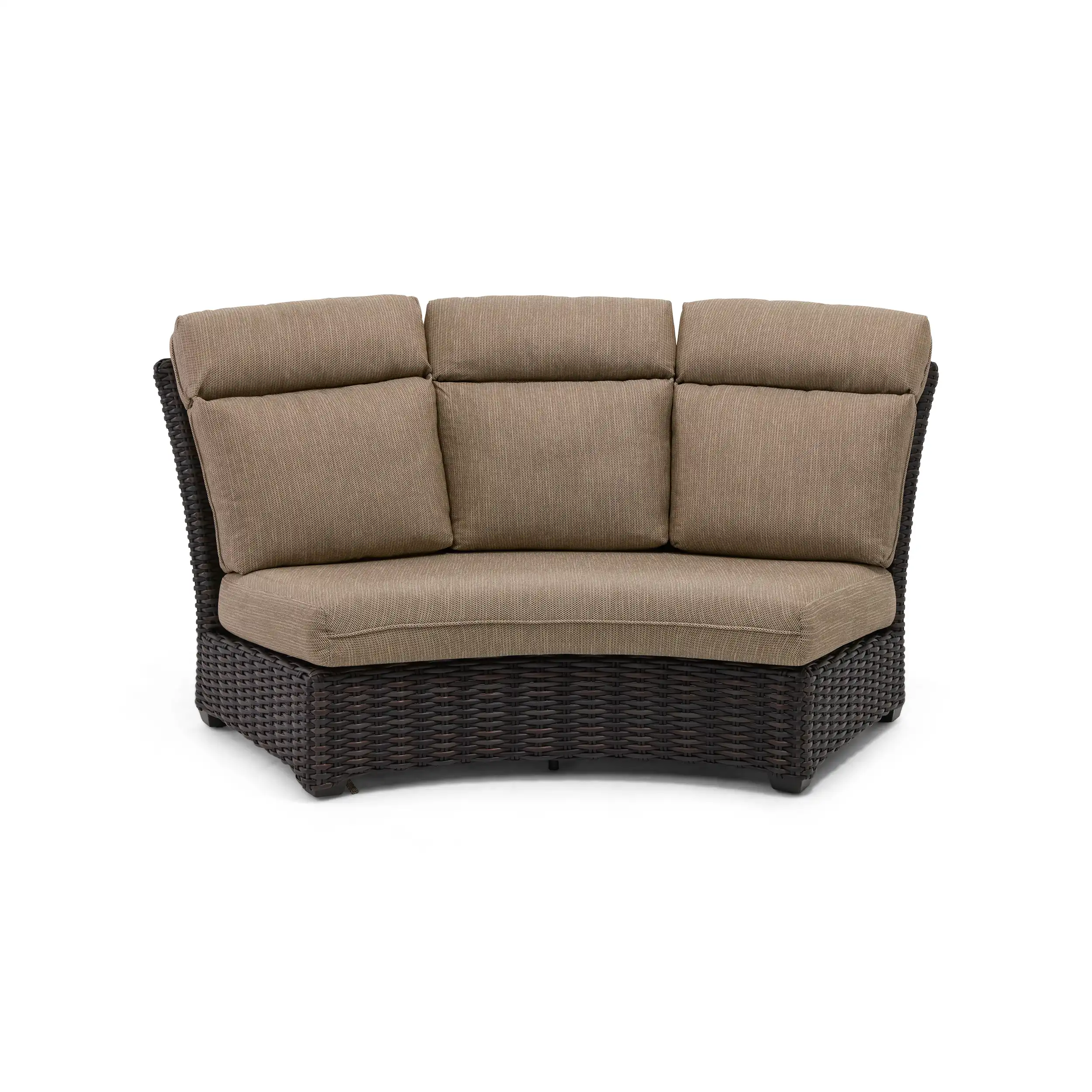 Kampala 4 Piece Curved Sectional Group - Mirage Latte - Image 5