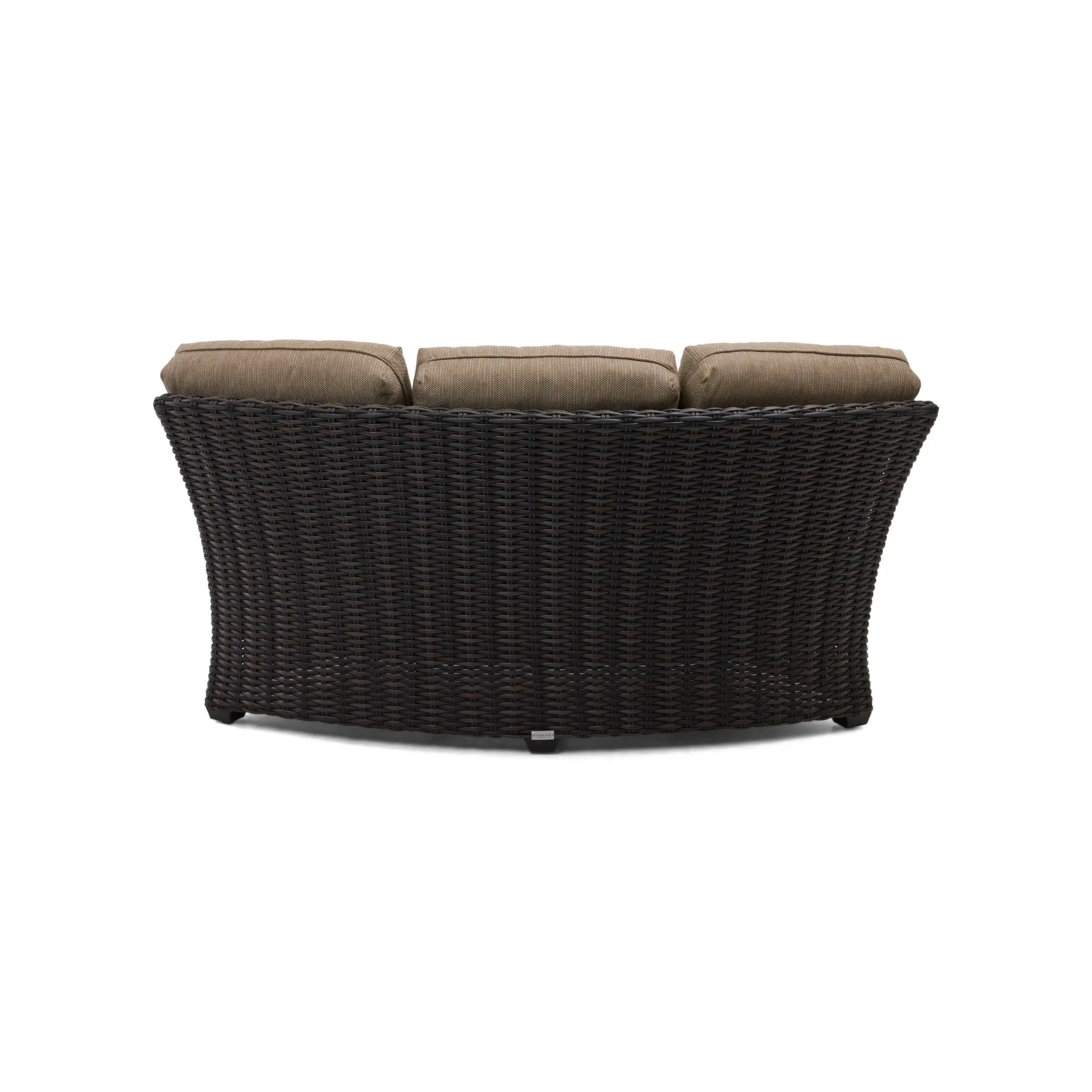 Kampala 4 Piece Curved Sectional Group - Mirage Latte - Image 6