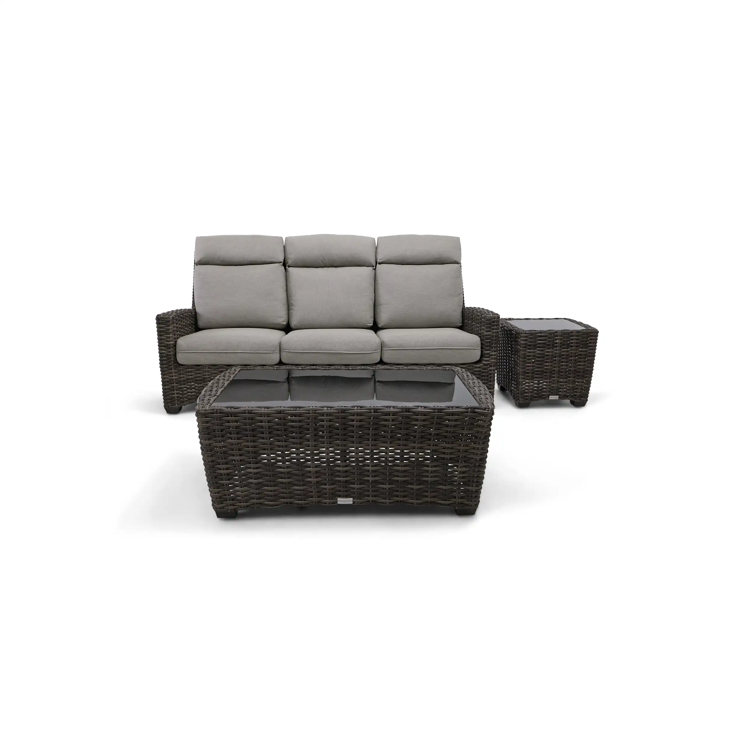Grey Kampala 5 Piece Sofa Chat Group - Makar Oyster - Image 4