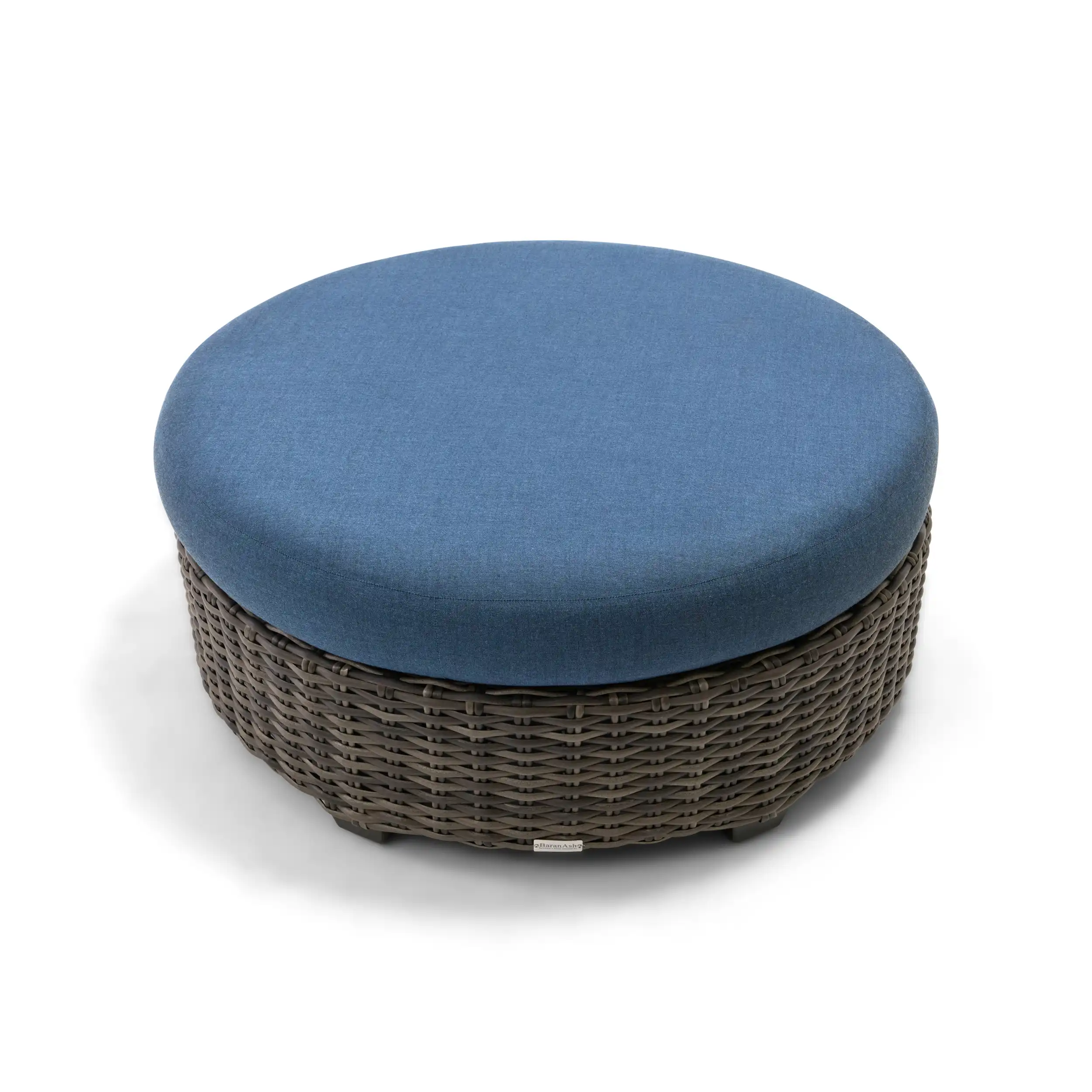 Grey Kampala 8 Piece Curved Sectional Chat Group - Lifeguard Lapis Indigo - Image 5