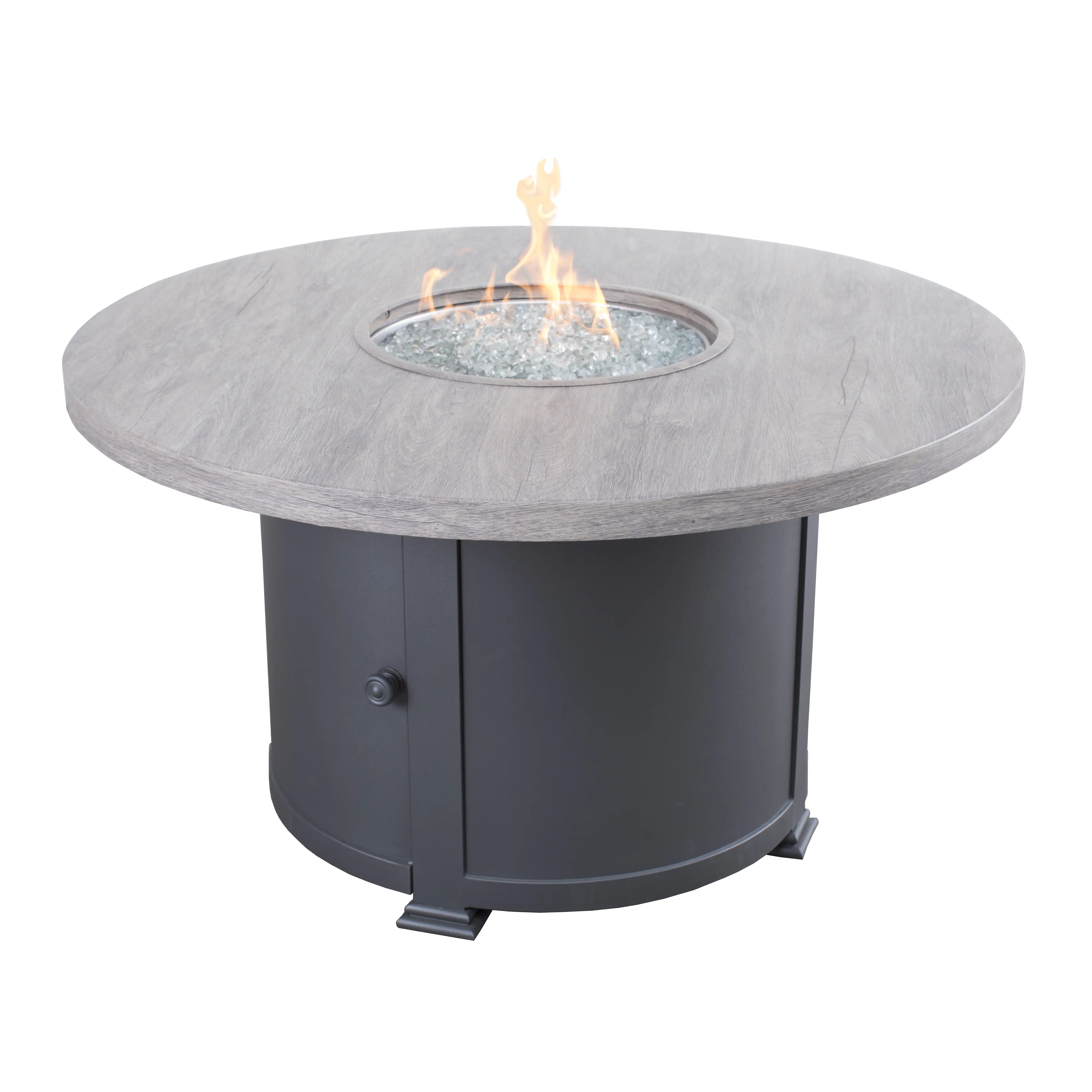 42" Grey Erie Etch Fire Table W/ Lid - Image 2