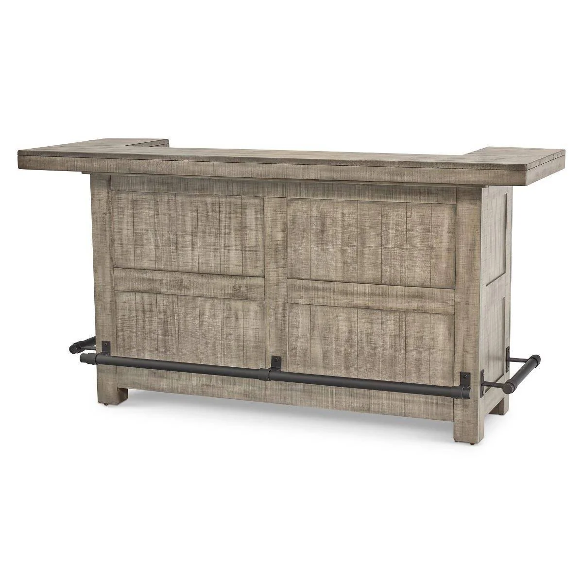 Kingston Bar and Hutch Set - Rustic Grey - Image 3