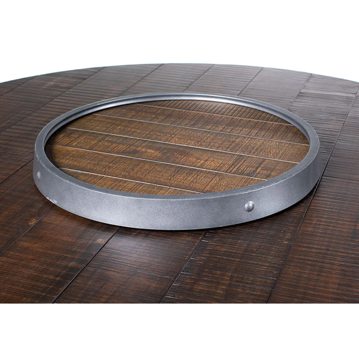 Kingston Barrel Game Table - Tobacco Leaf - Image 5