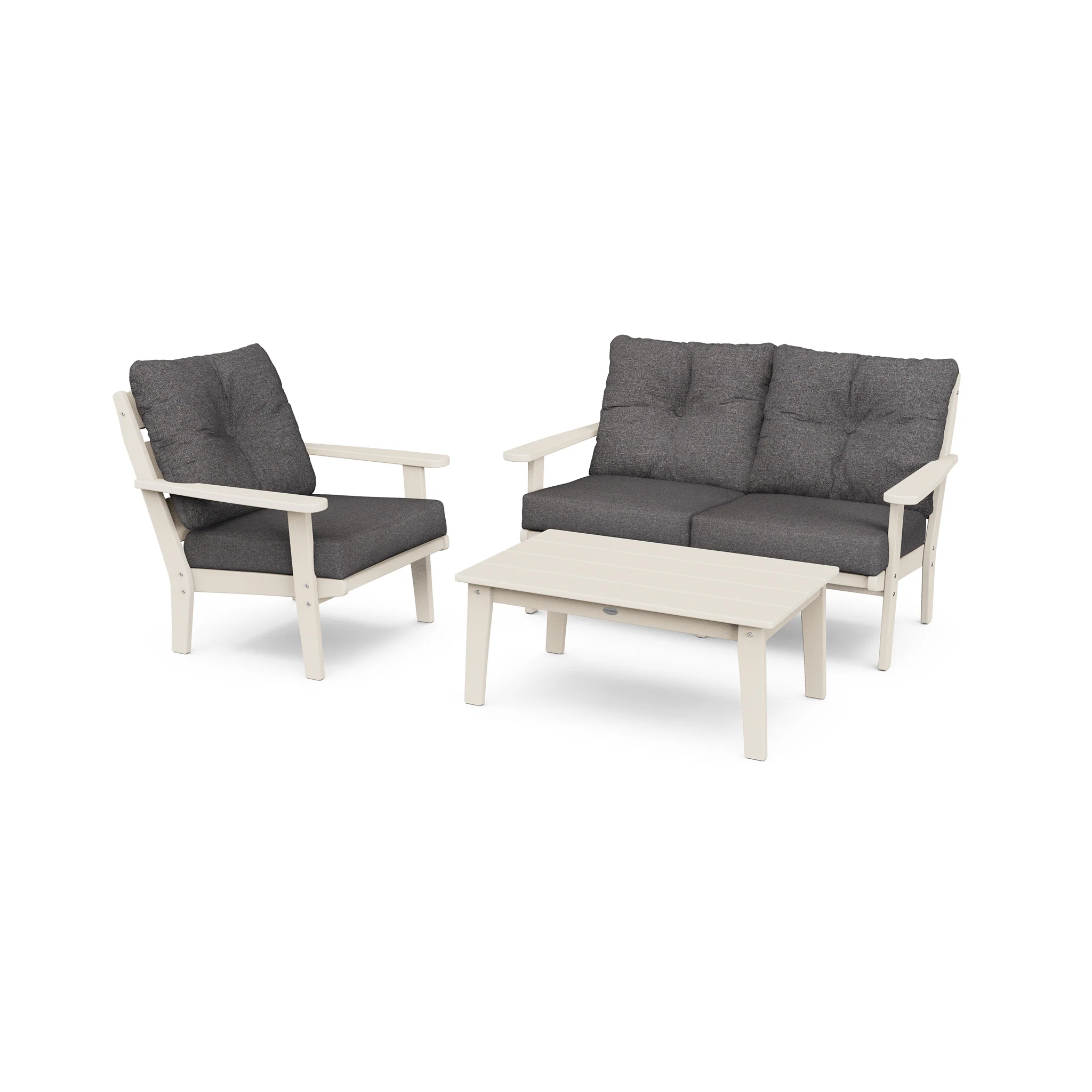 Lakeside 3 Piece Loveseat Deep Seating Set - Image 8