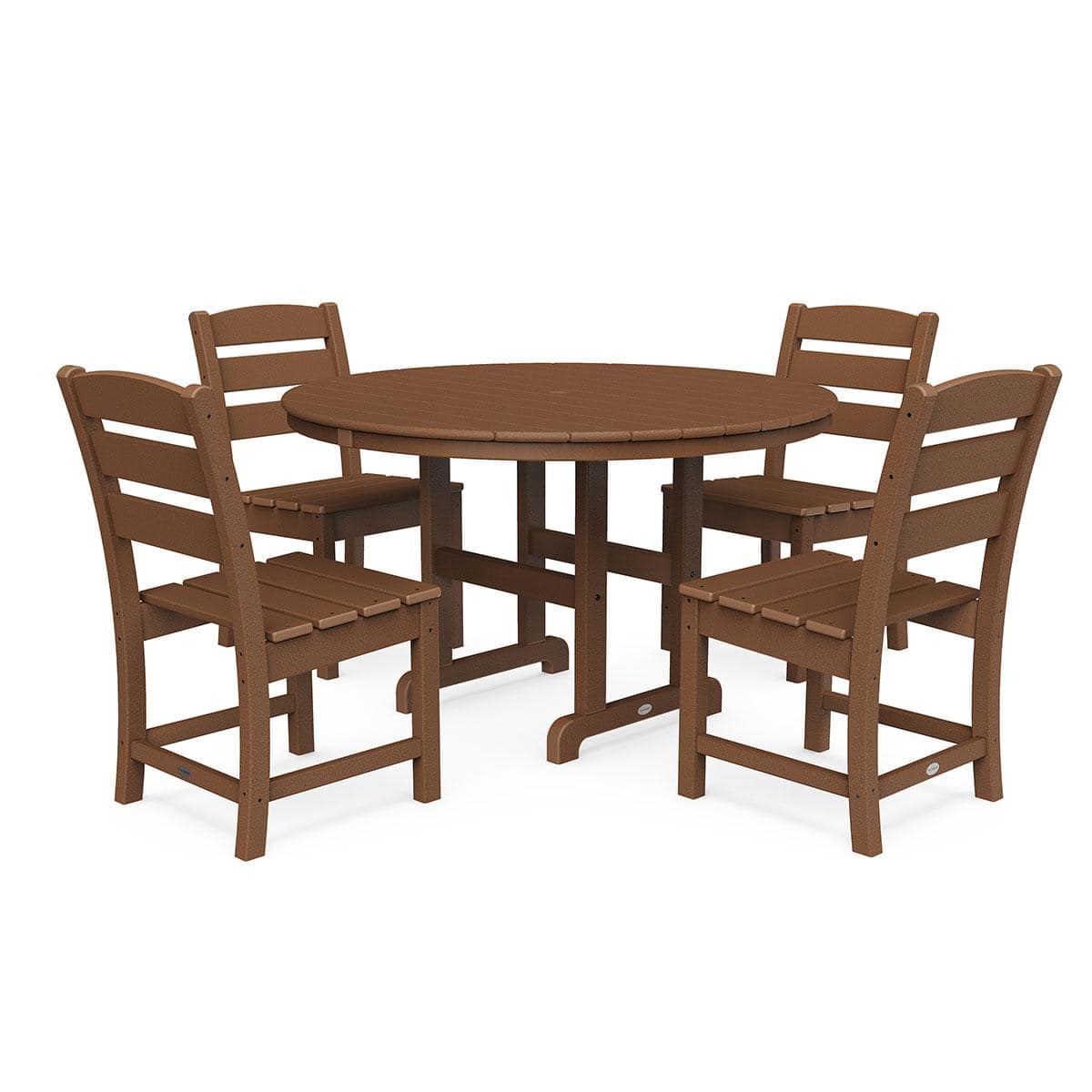 Lakeside 5 Piece Round Farmhouse Dining Set - Image 5