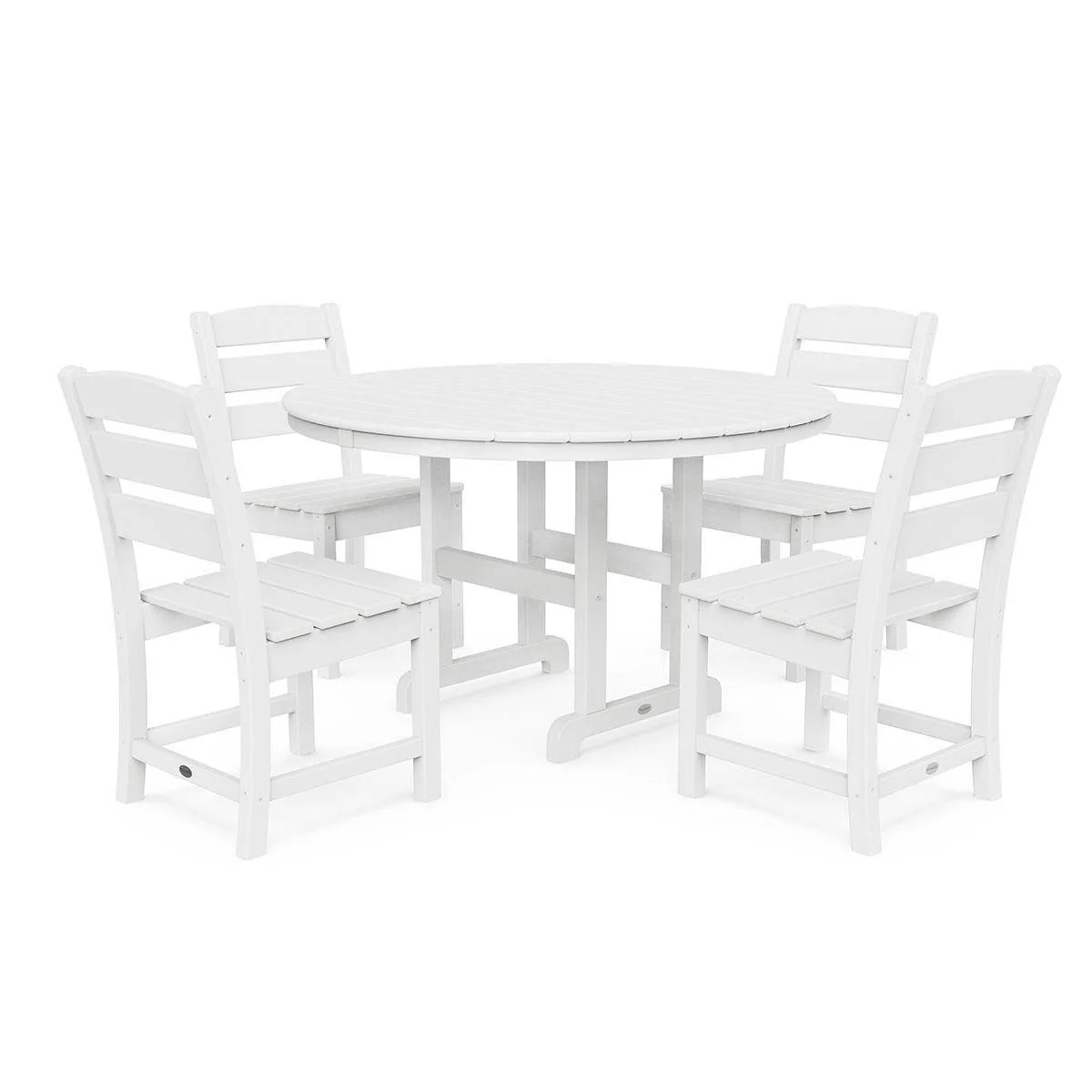 Lakeside 5 Piece Round Farmhouse Dining Set - Image 7