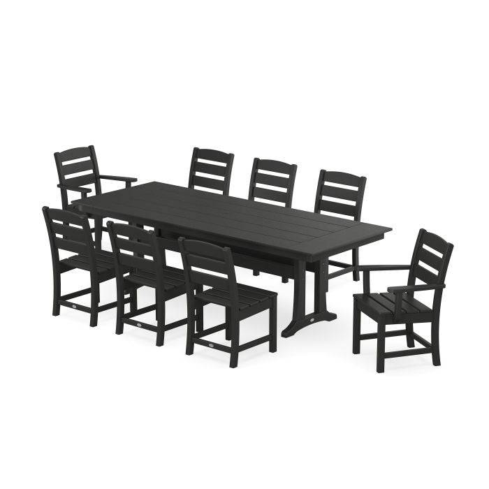 Lakeside 9 Piece Farmhouse Dining Set - Image 2