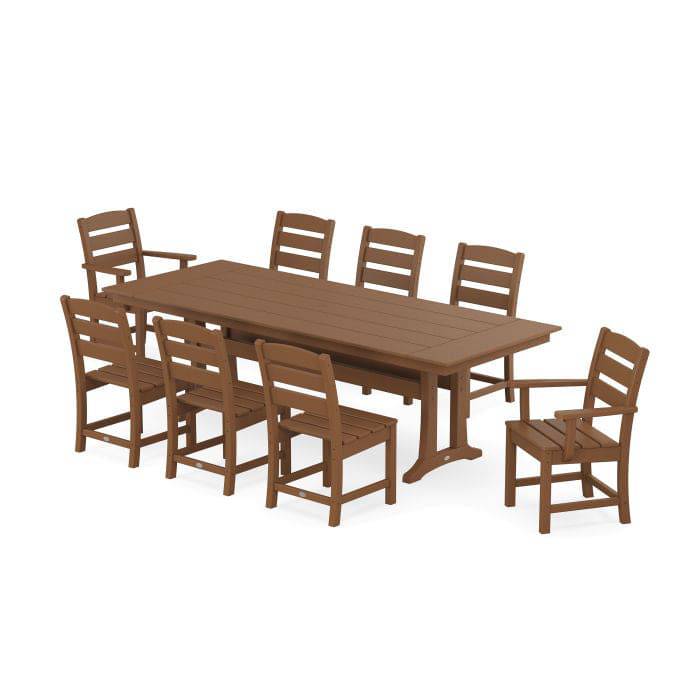 Lakeside 9 Piece Farmhouse Dining Set - Image 4