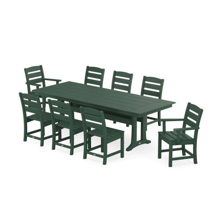 Lakeside 9 Piece Farmhouse Dining Set - Image 5