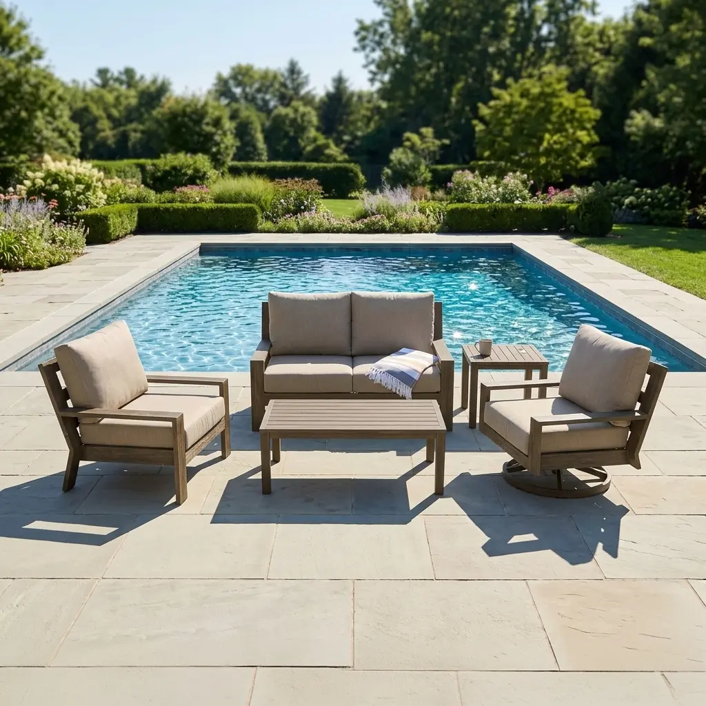 Madison 5 Piece Loveseat Chat Group
