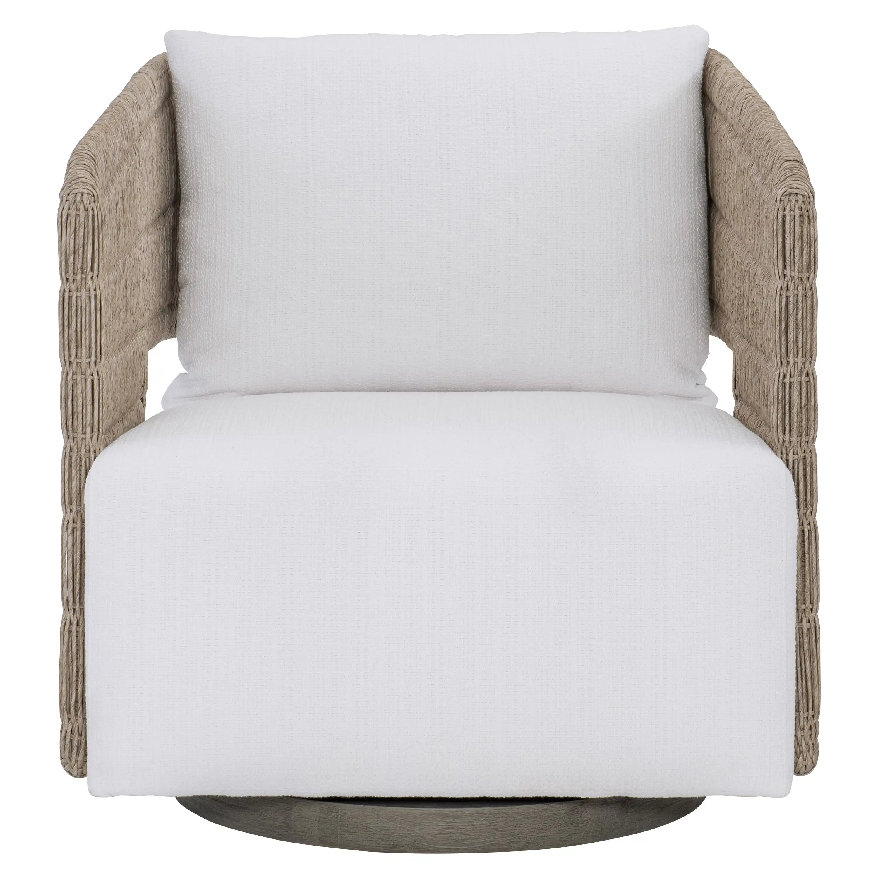 Maldives Woven 3 Piece Swivel Chair Group - Image 3